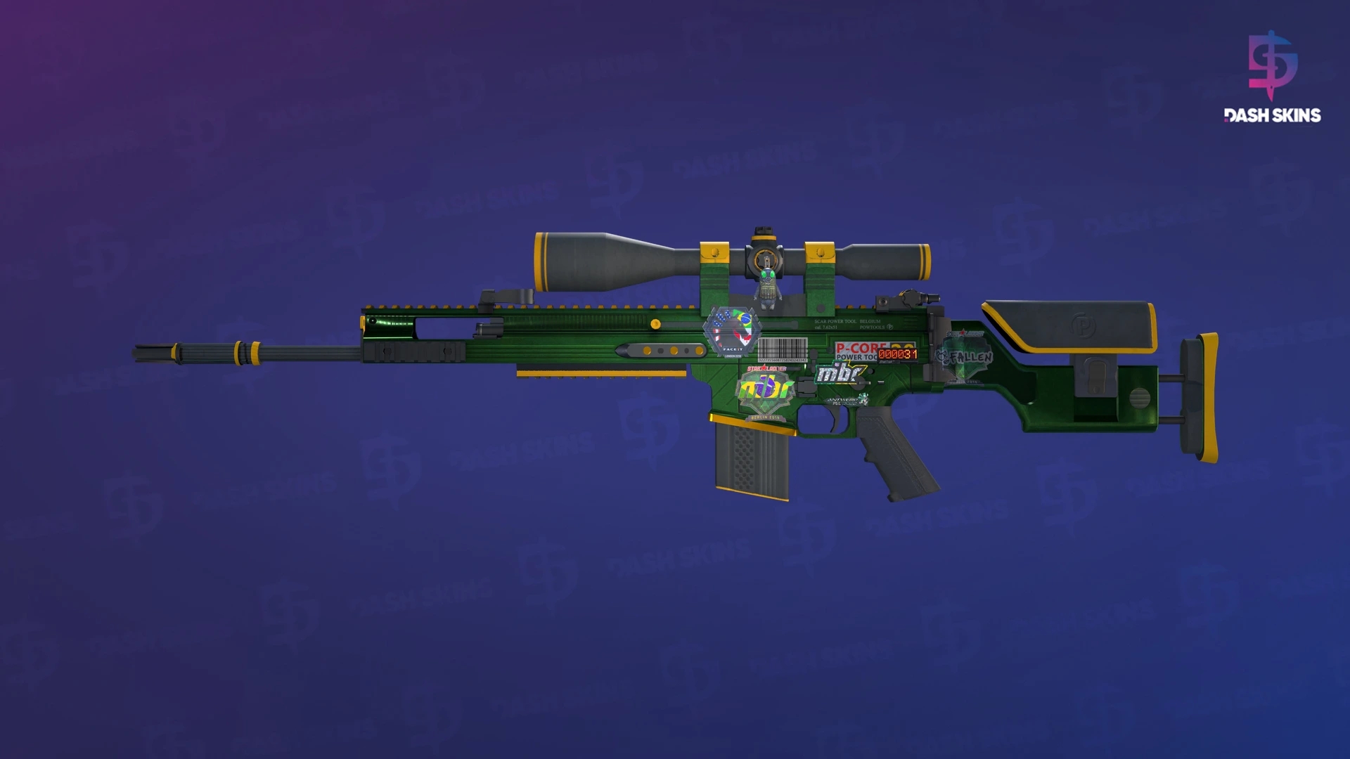 StatTrak™ SCAR-20 | Powercore (Field-Tested) Screenshot Playside