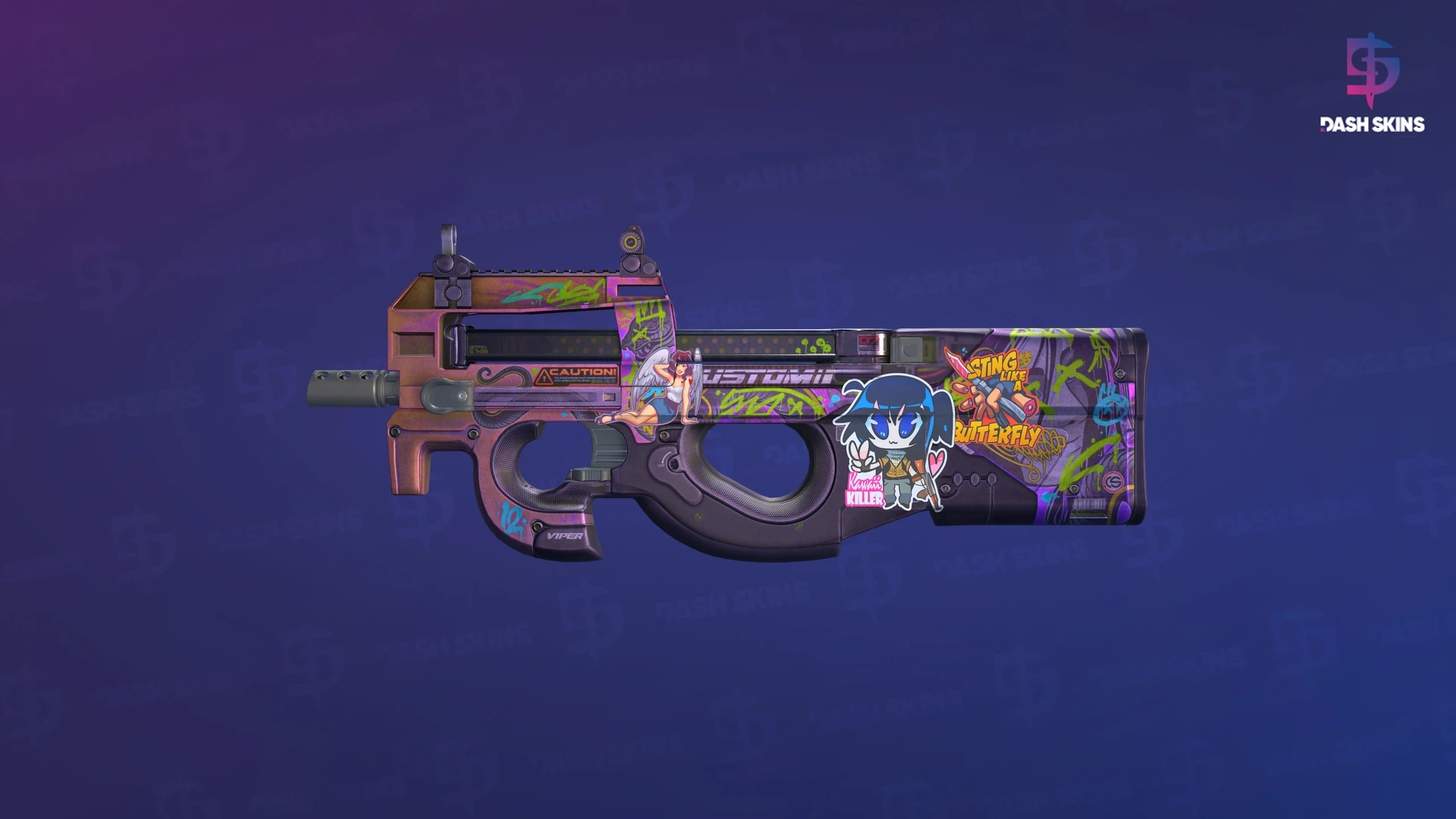 P90 | Neoqueen (Well-Worn) Screenshot Playside