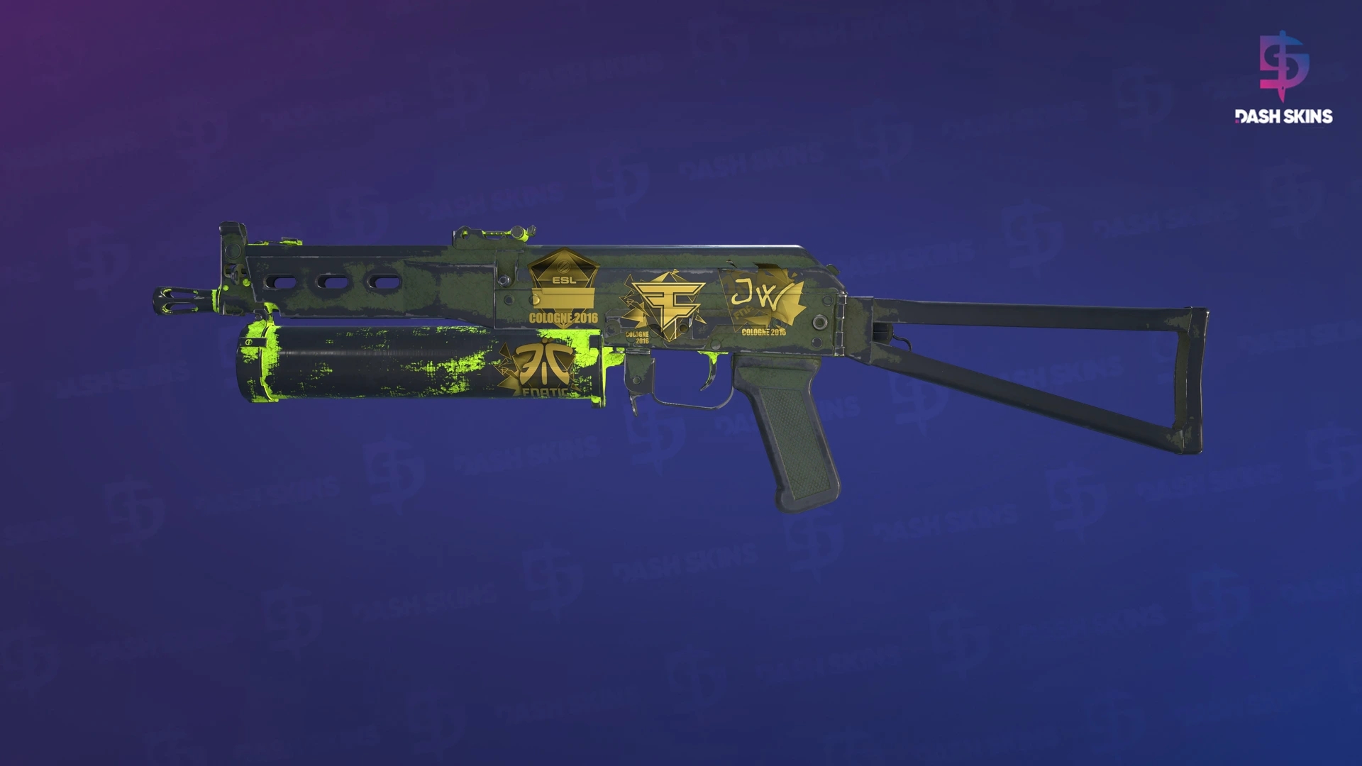 Souvenir PP-Bizon | Chemical Green (Battle-Scarred) Screenshot Playside
