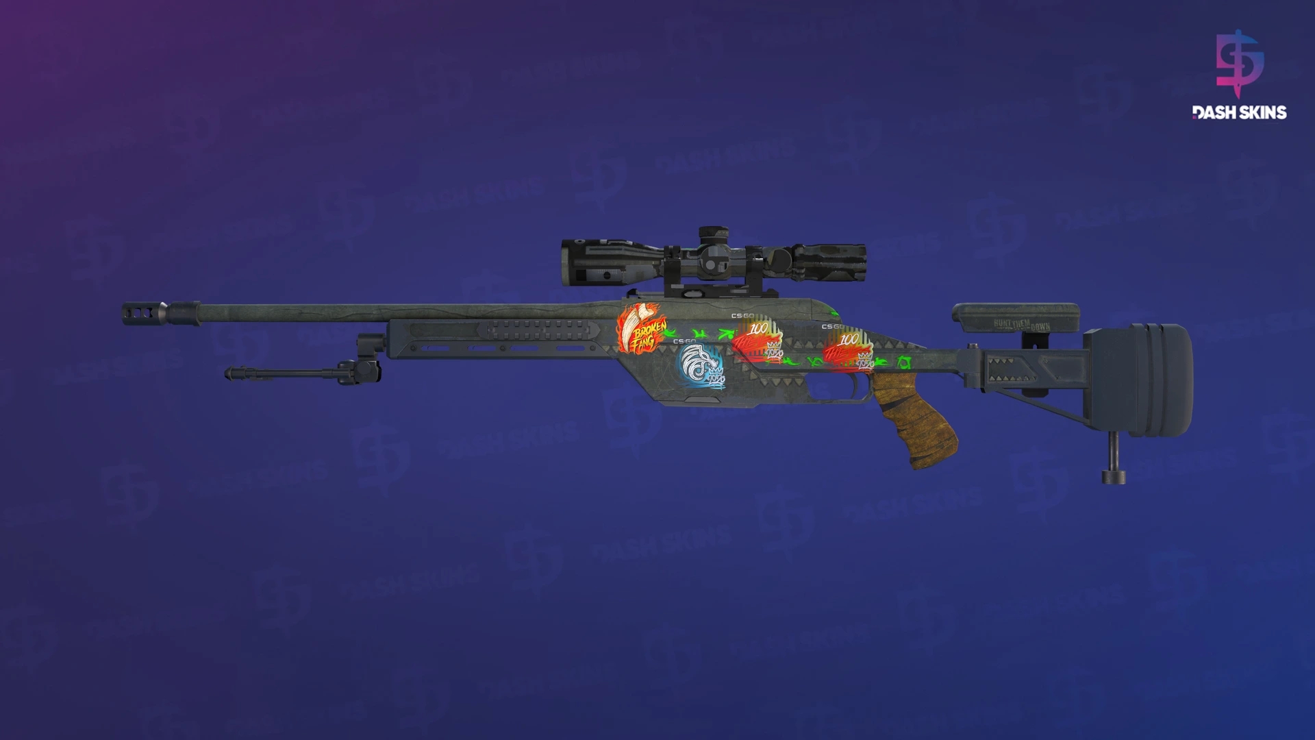 SSG 08 | Necropos (Well-Worn) Screenshot Playside