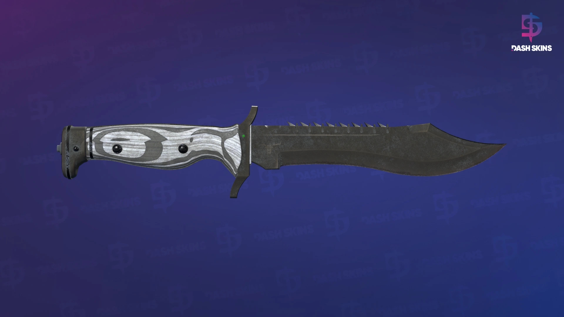★ Bowie Knife | Black Laminate (Battle-Scarred) Screenshot Playside