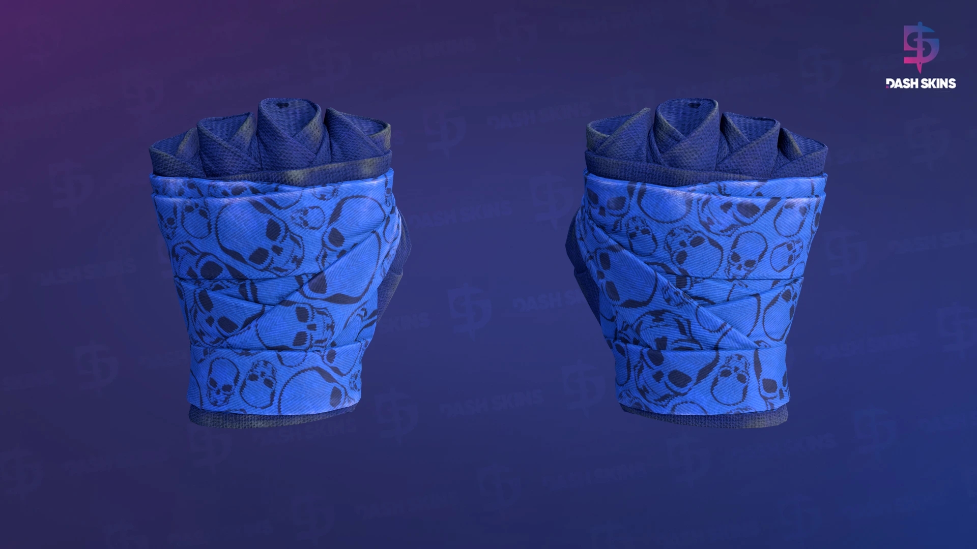 ★ Hand Wraps | Cobalt Skulls (Field-Tested) Screenshot Playside