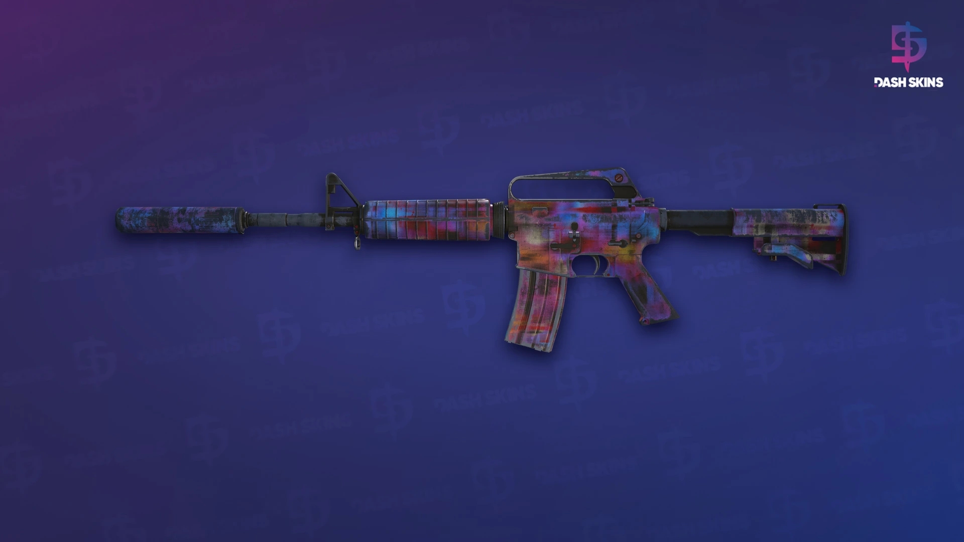 M4A1-S | Glitched Paint (Well-Worn) Screenshot Playside