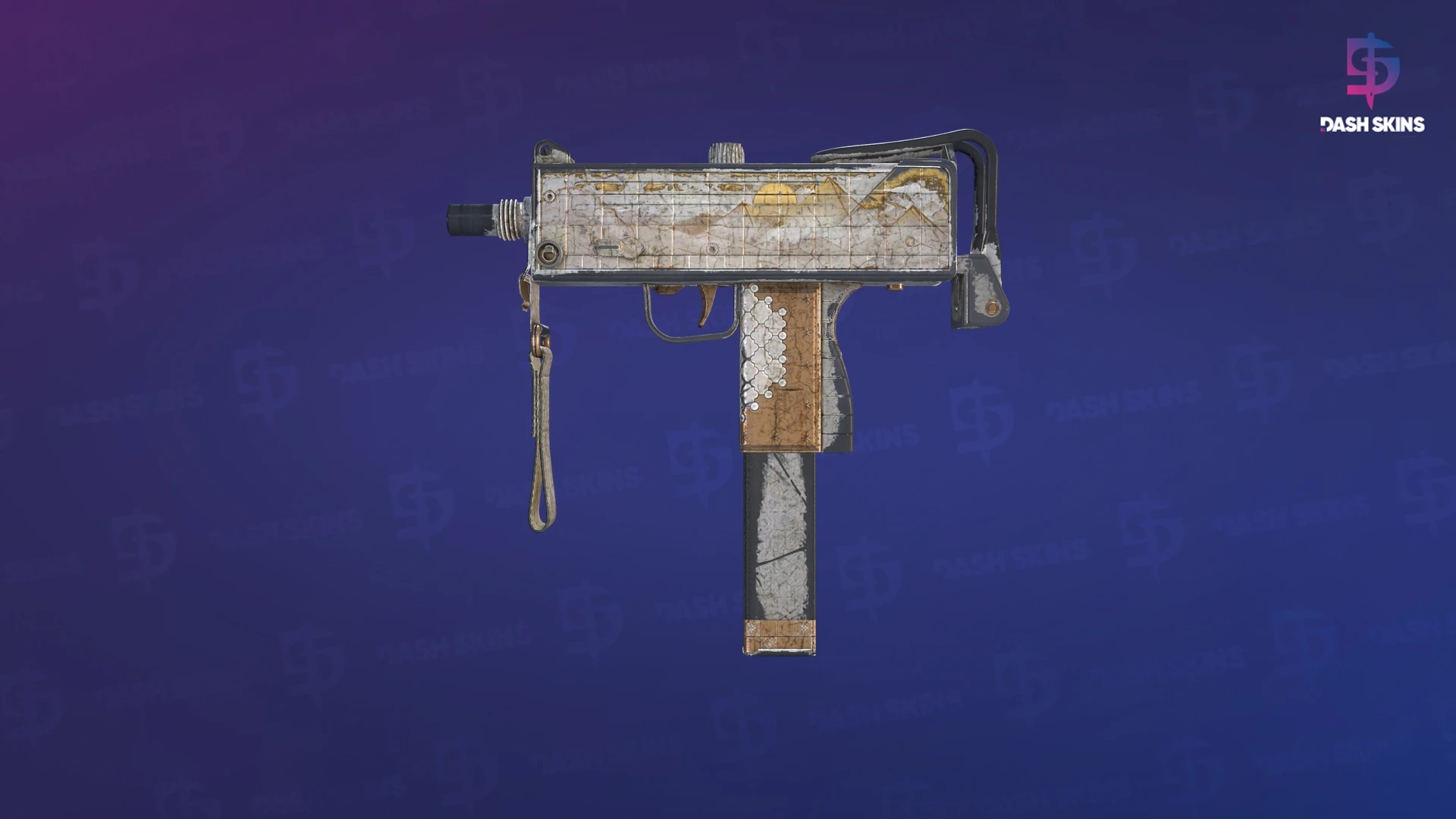 MAC-10 | Arabesque Mosaic (Battle-Scarred) Screenshot Playside