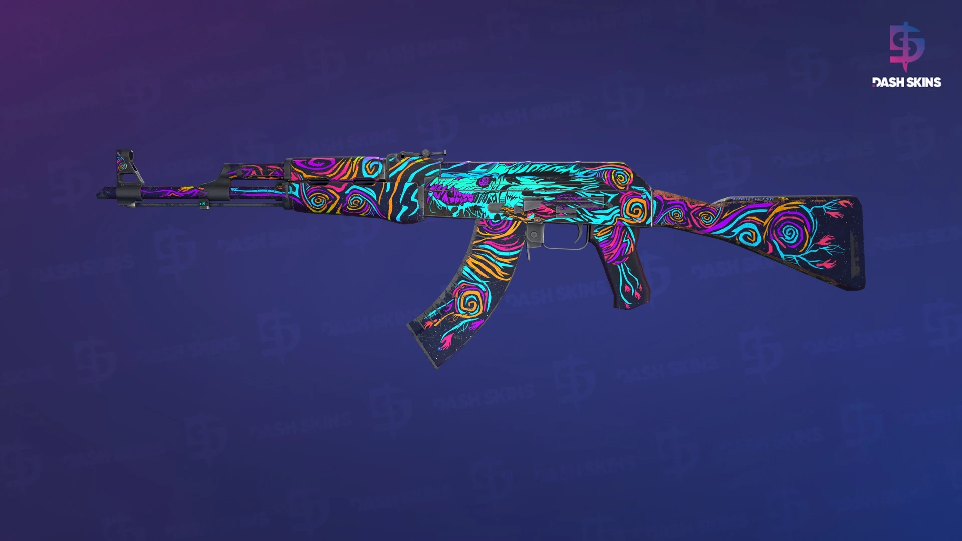 AK-47 | Nightwish (Well-Worn) Screenshot Playside