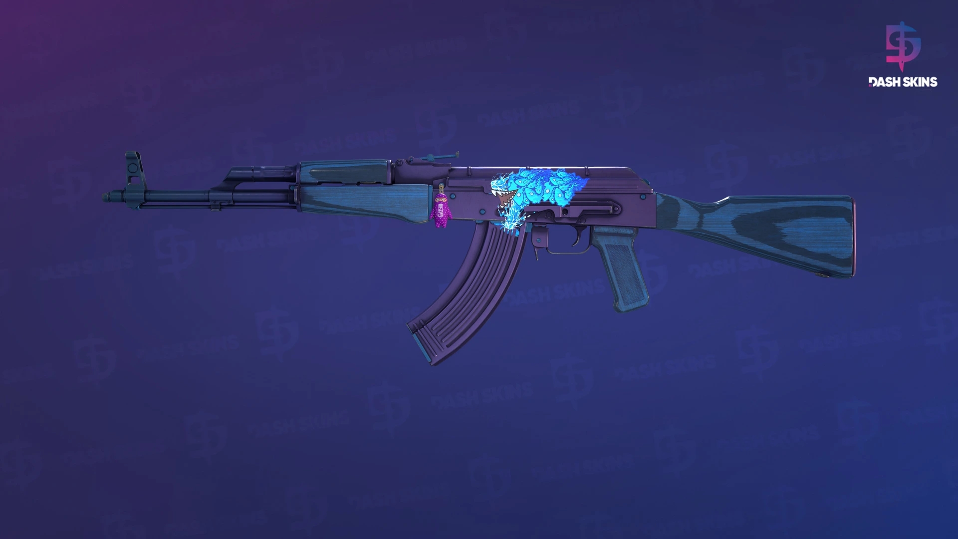 AK-47 | Midnight Laminate (Minimal Wear) Screenshot Playside