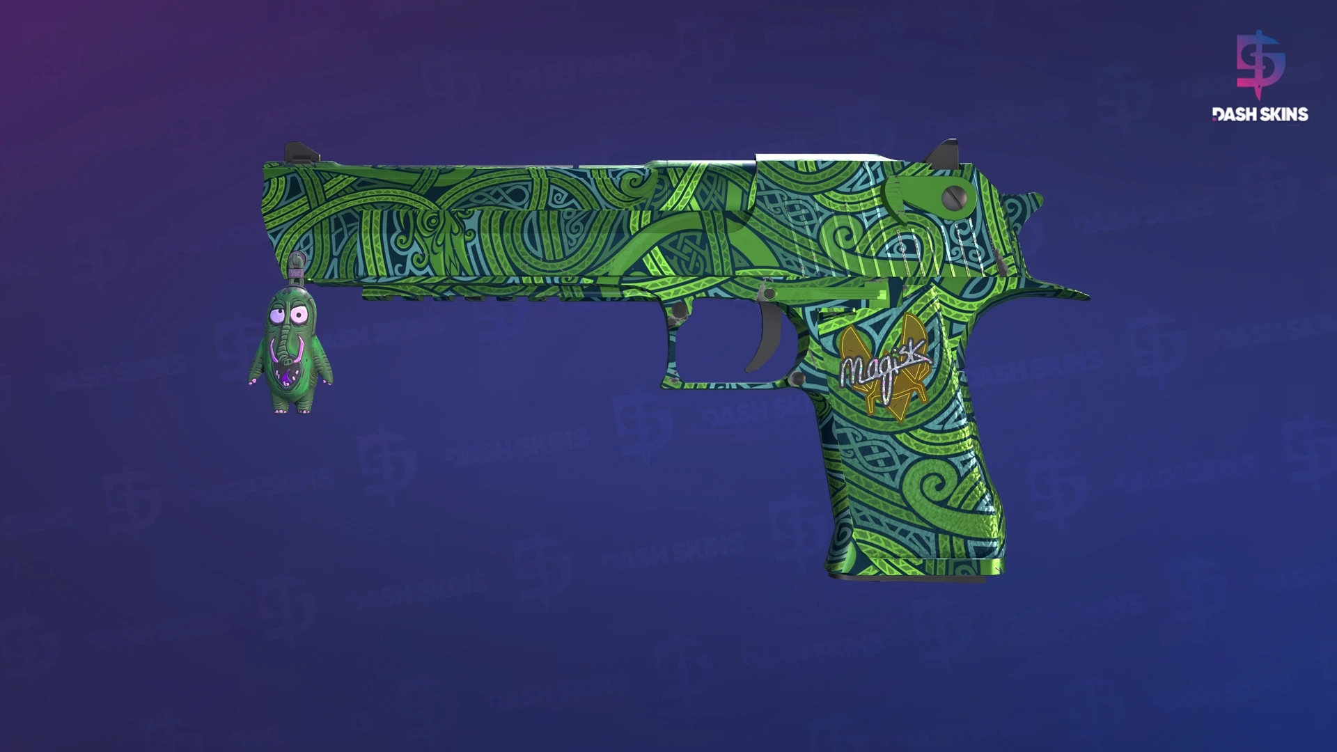 Desert Eagle | Emerald Jörmungandr (Factory New) Screenshot Playside