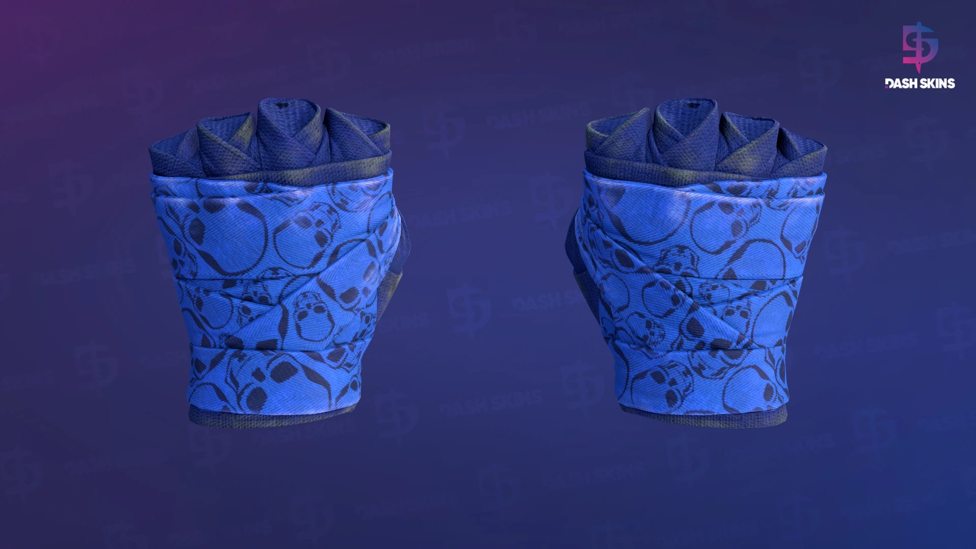 ★ Hand Wraps | Cobalt Skulls (Field-Tested) Screenshot Playside