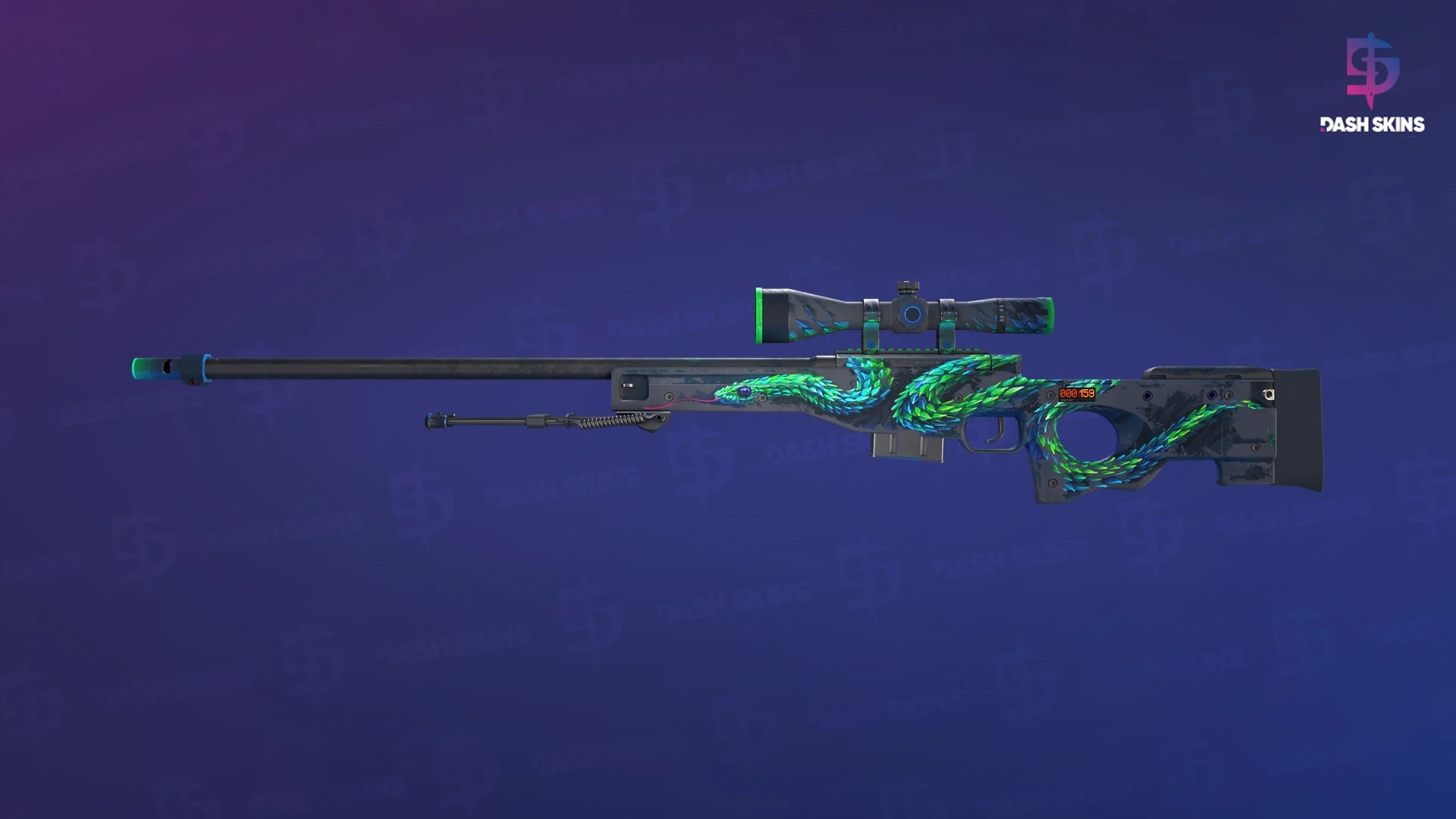 StatTrak™ AWP | Atheris (Battle-Scarred) Screenshot Playside