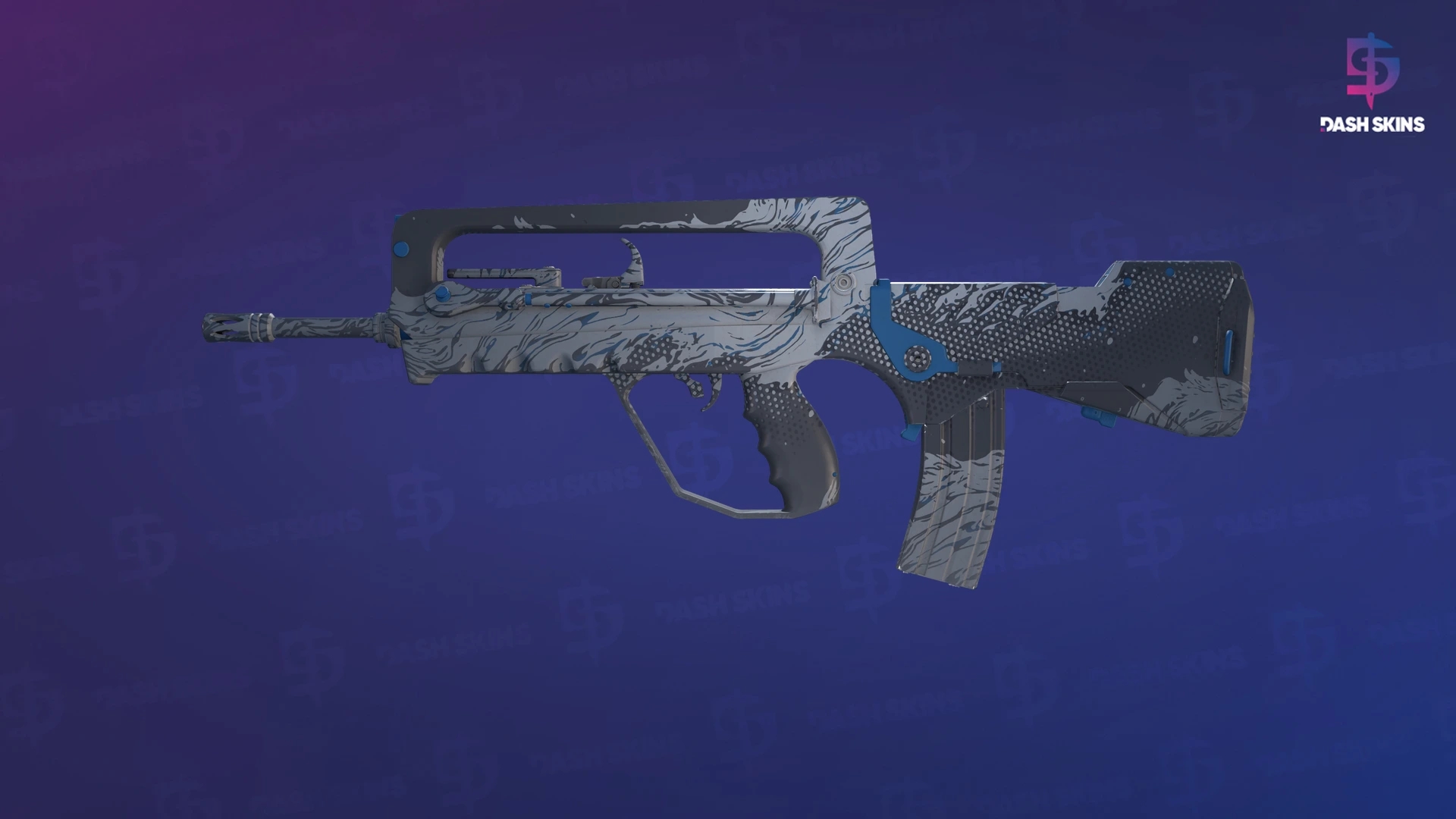 FAMAS | Halftone Wash (Minimal Wear) Screenshot Playside
