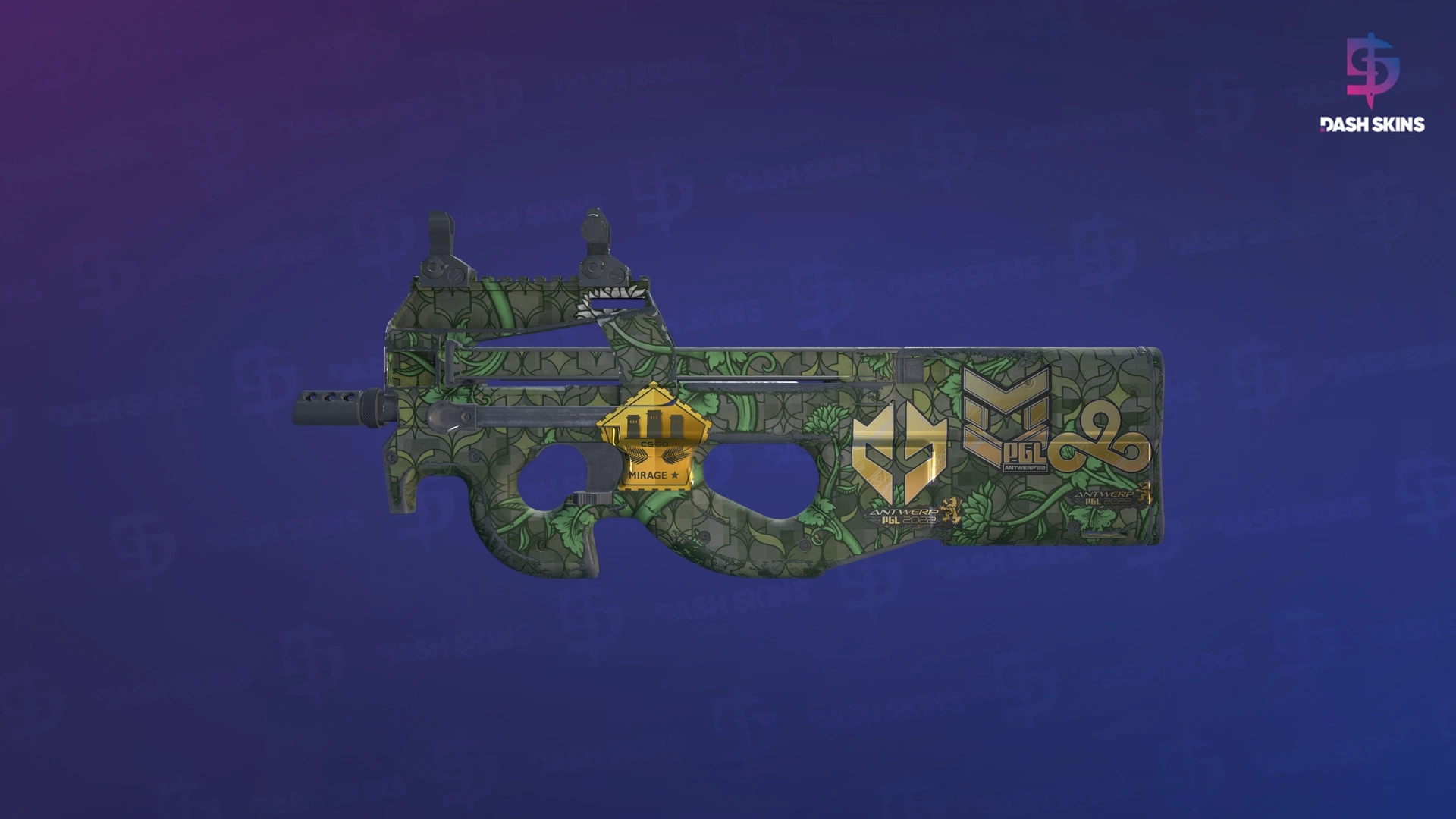 Souvenir P90 | Verdant Growth (Field-Tested) Screenshot Playside