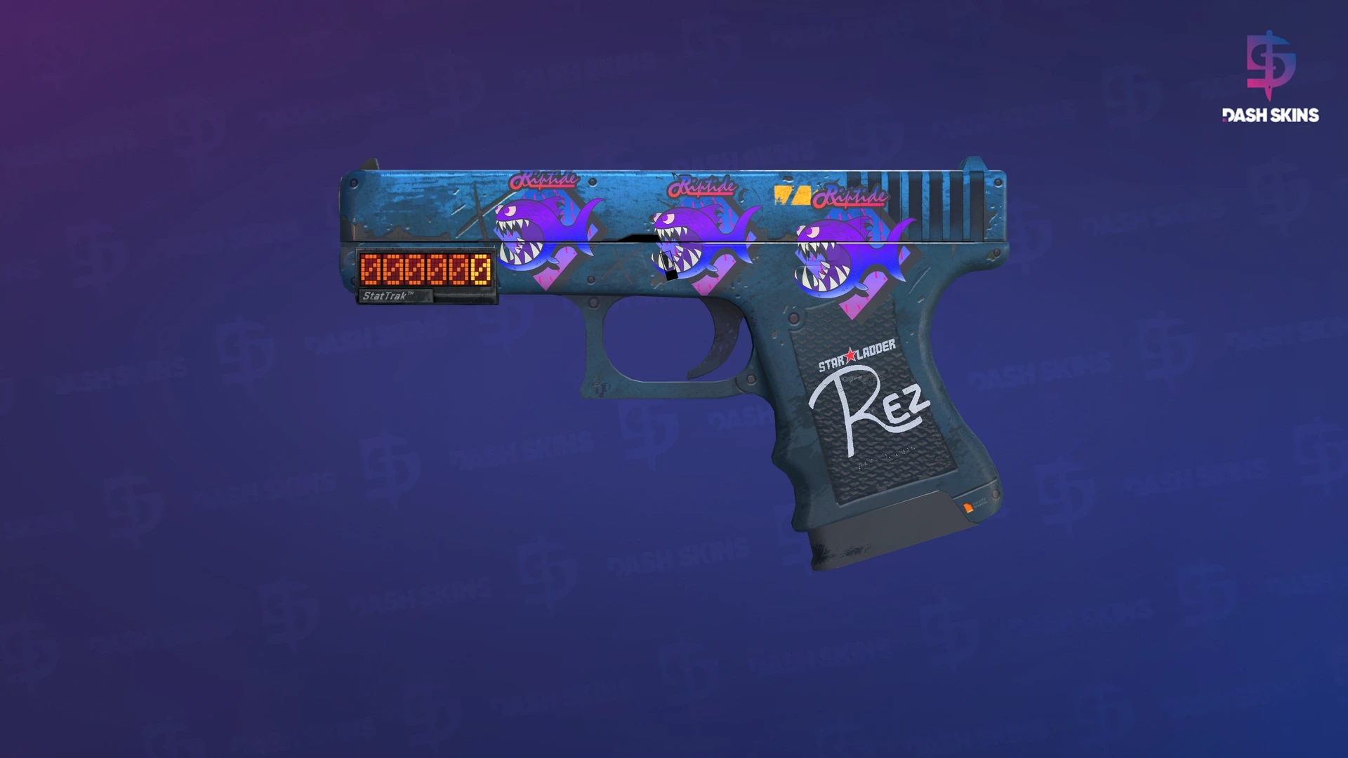 StatTrak™ Glock-18 | Off World (Battle-Scarred) Screenshot Playside