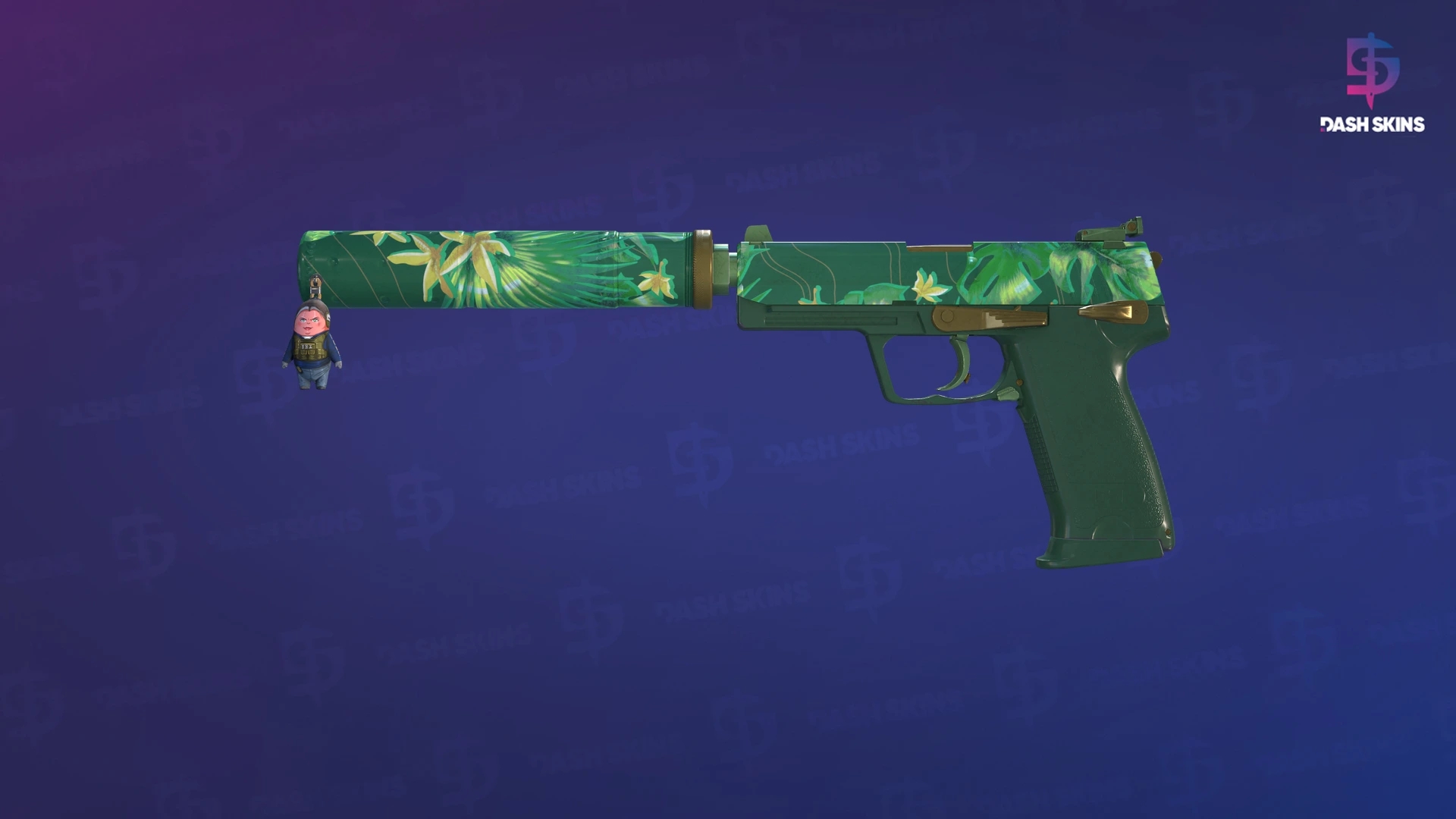 USP-S | Tropical Breeze (Minimal Wear) Screenshot Playside