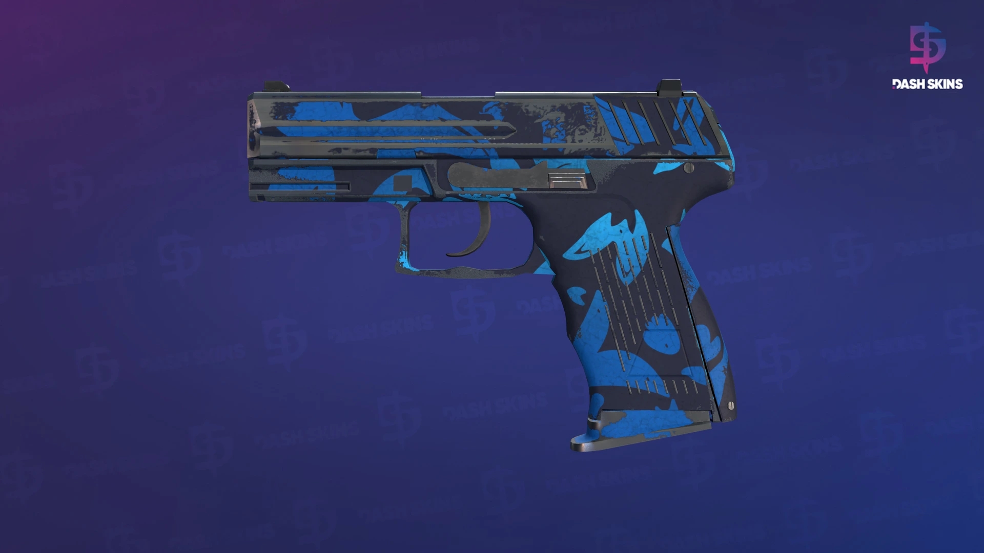P2000 | Oceanic (Well-Worn) Screenshot Playside