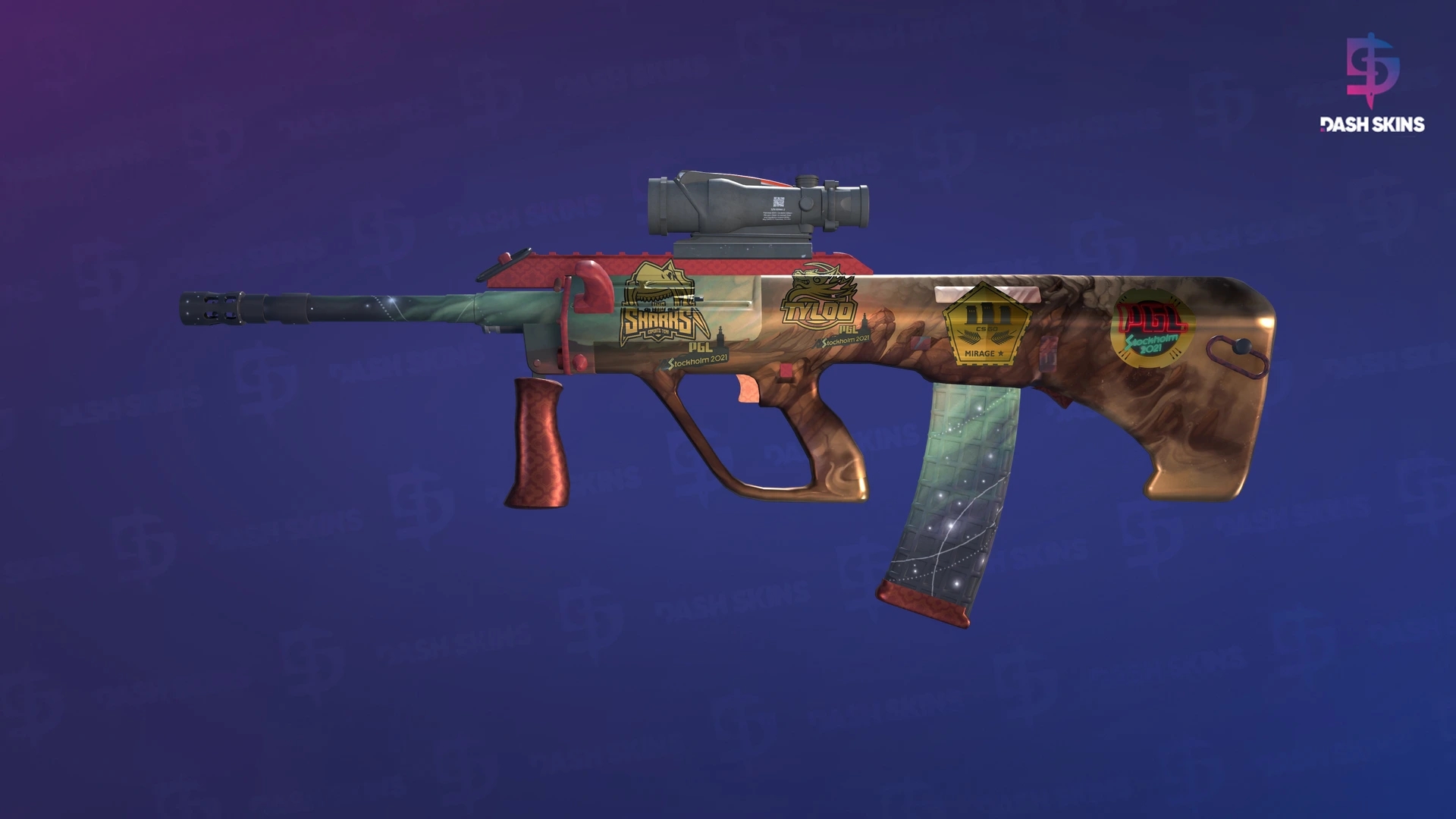 Souvenir AUG | Sand Storm (Minimal Wear) Screenshot Playside