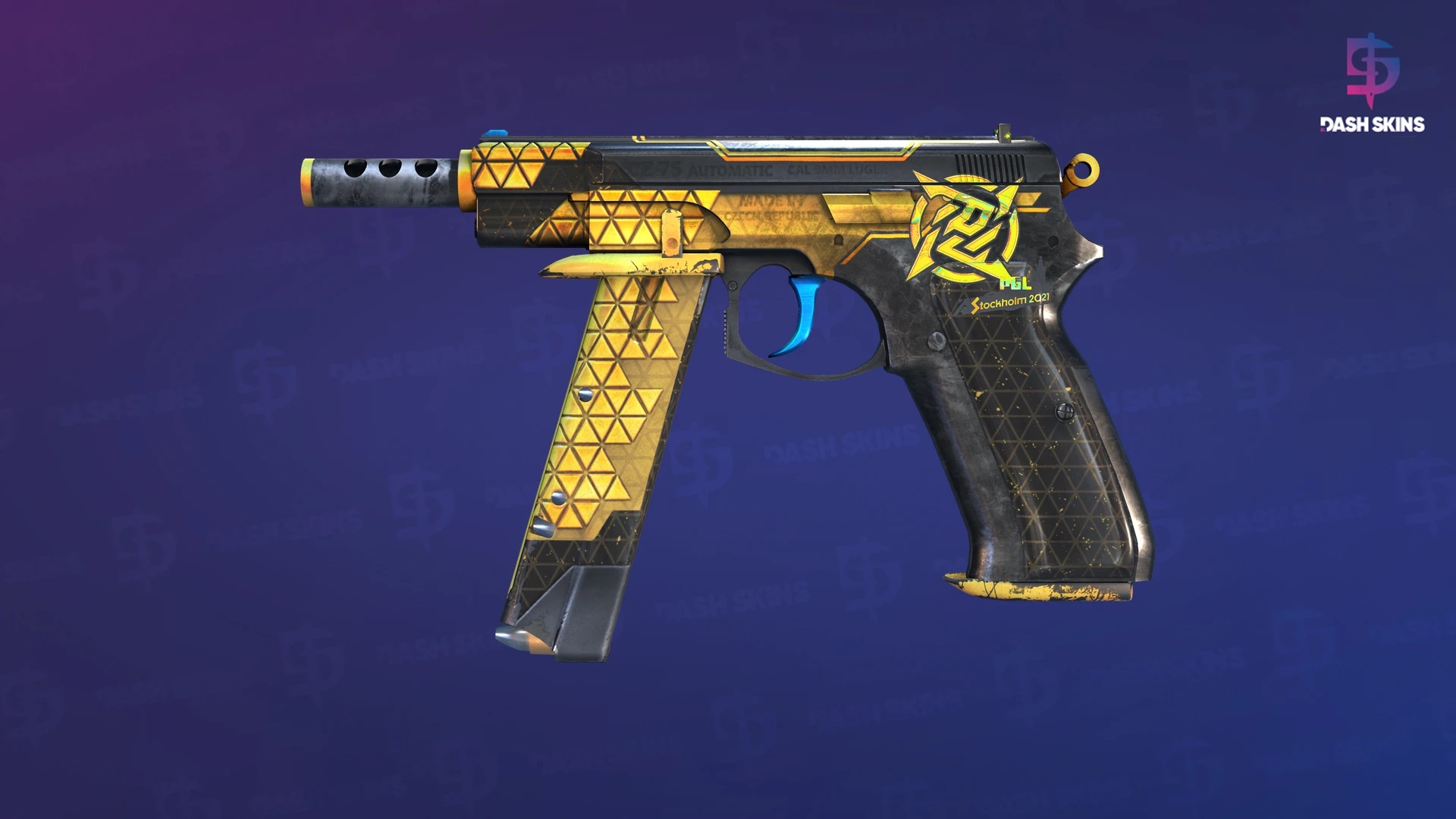 CZ75-Auto | Syndicate (Field-Tested) Screenshot Playside
