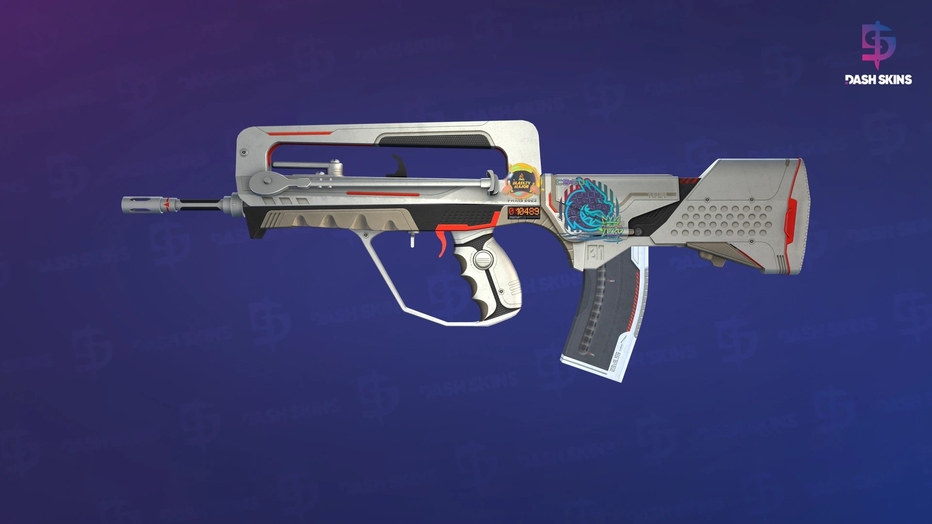 StatTrak™ FAMAS | Mecha Industries (Field-Tested) Screenshot Playside