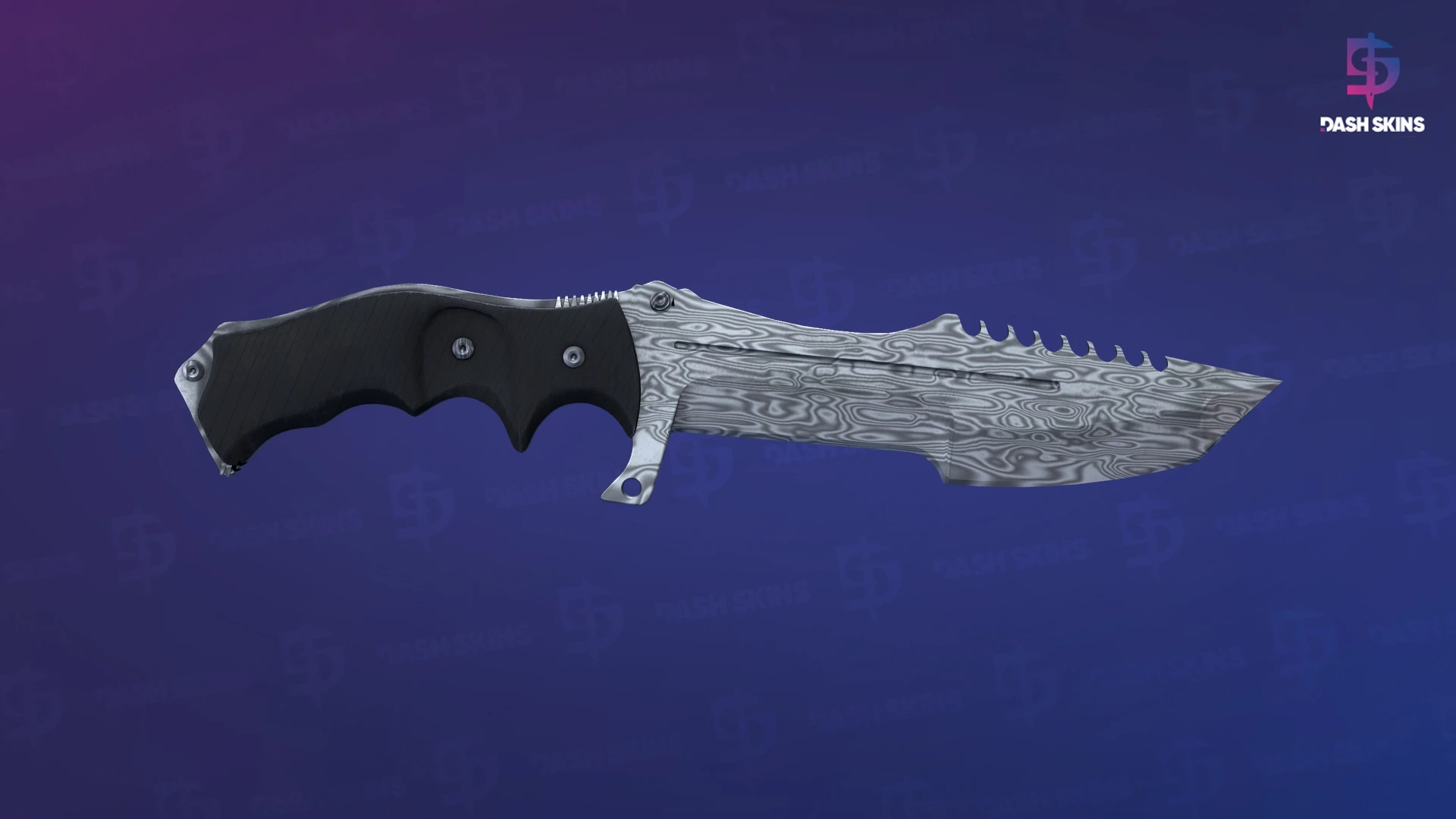 ★ Huntsman Knife | Damascus Steel (Field-Tested) Screenshot Playside