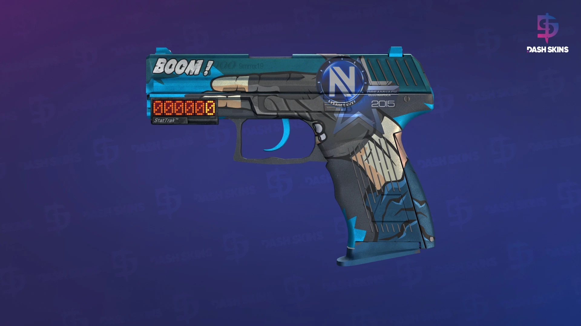 StatTrak™ P2000 | Handgun (Well-Worn) Screenshot Playside