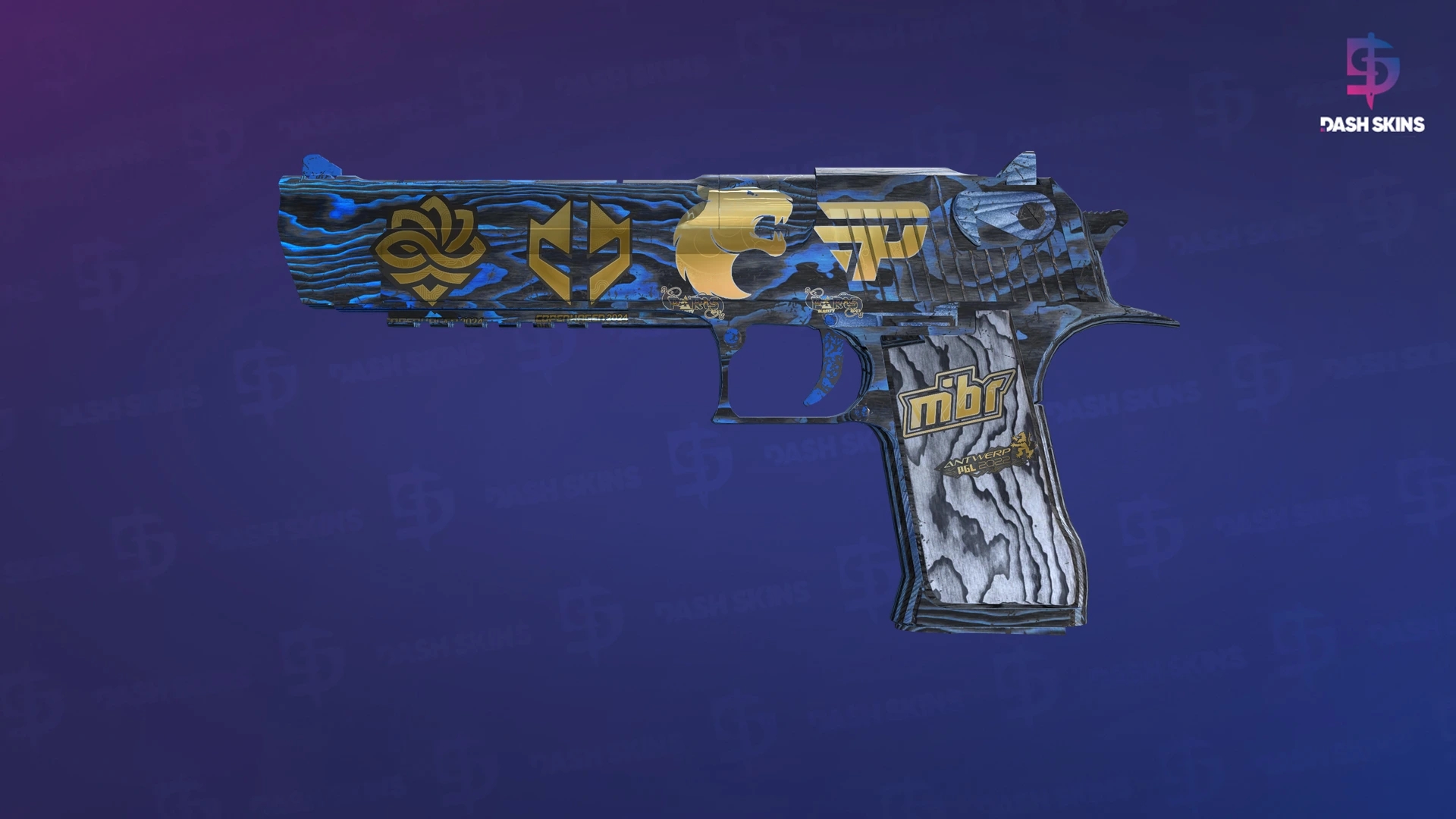 Desert Eagle | Blue Ply (Well-Worn) Screenshot Playside
