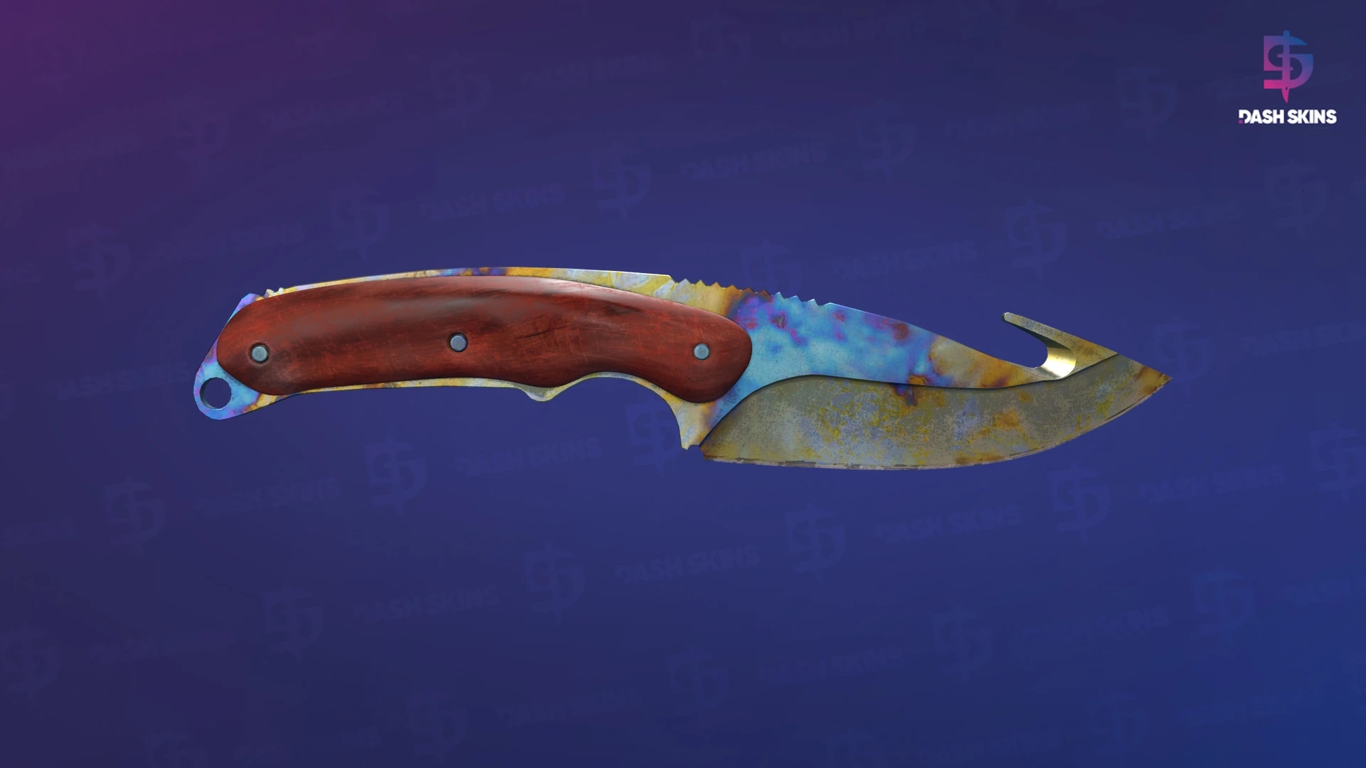 ★ Gut Knife | Case Hardened (Well-Worn) Screenshot Playside