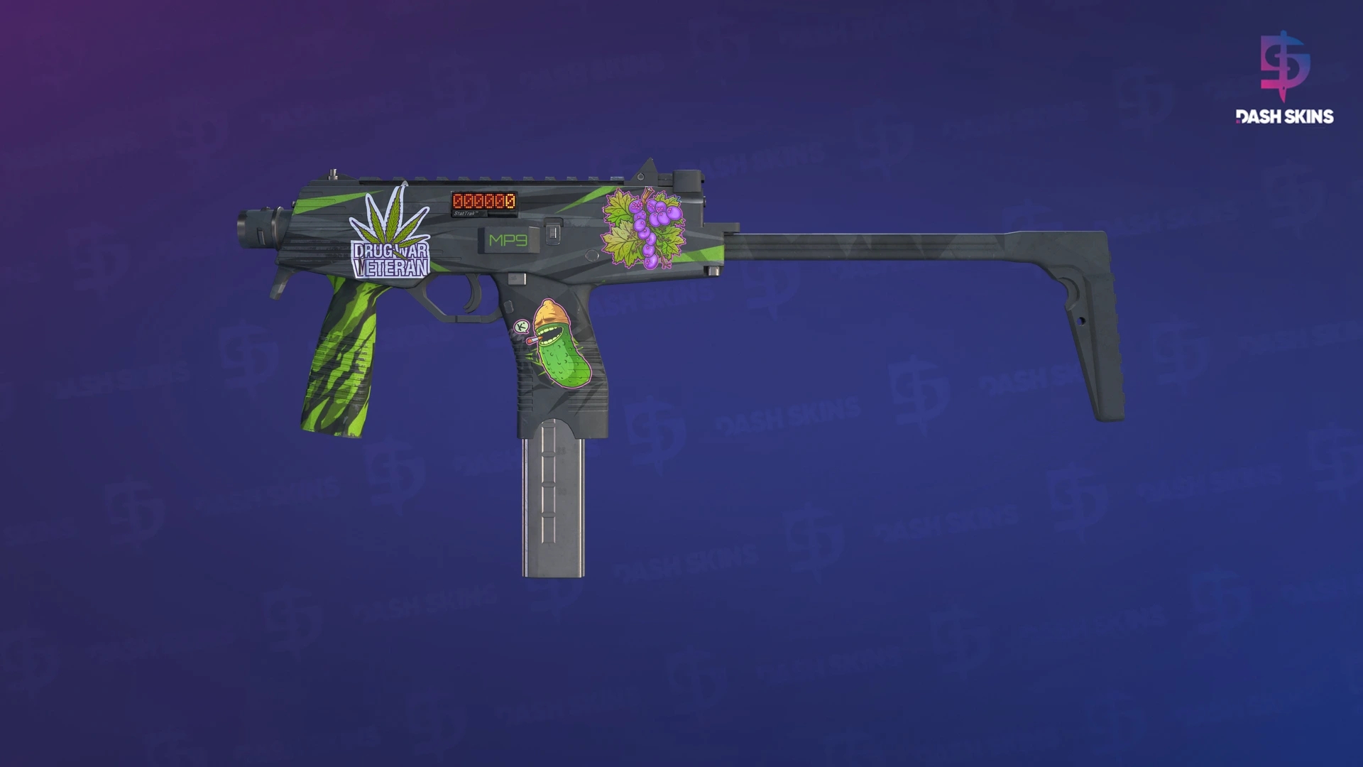 StatTrak™ MP9 | Deadly Poison (Well-Worn) Screenshot Playside