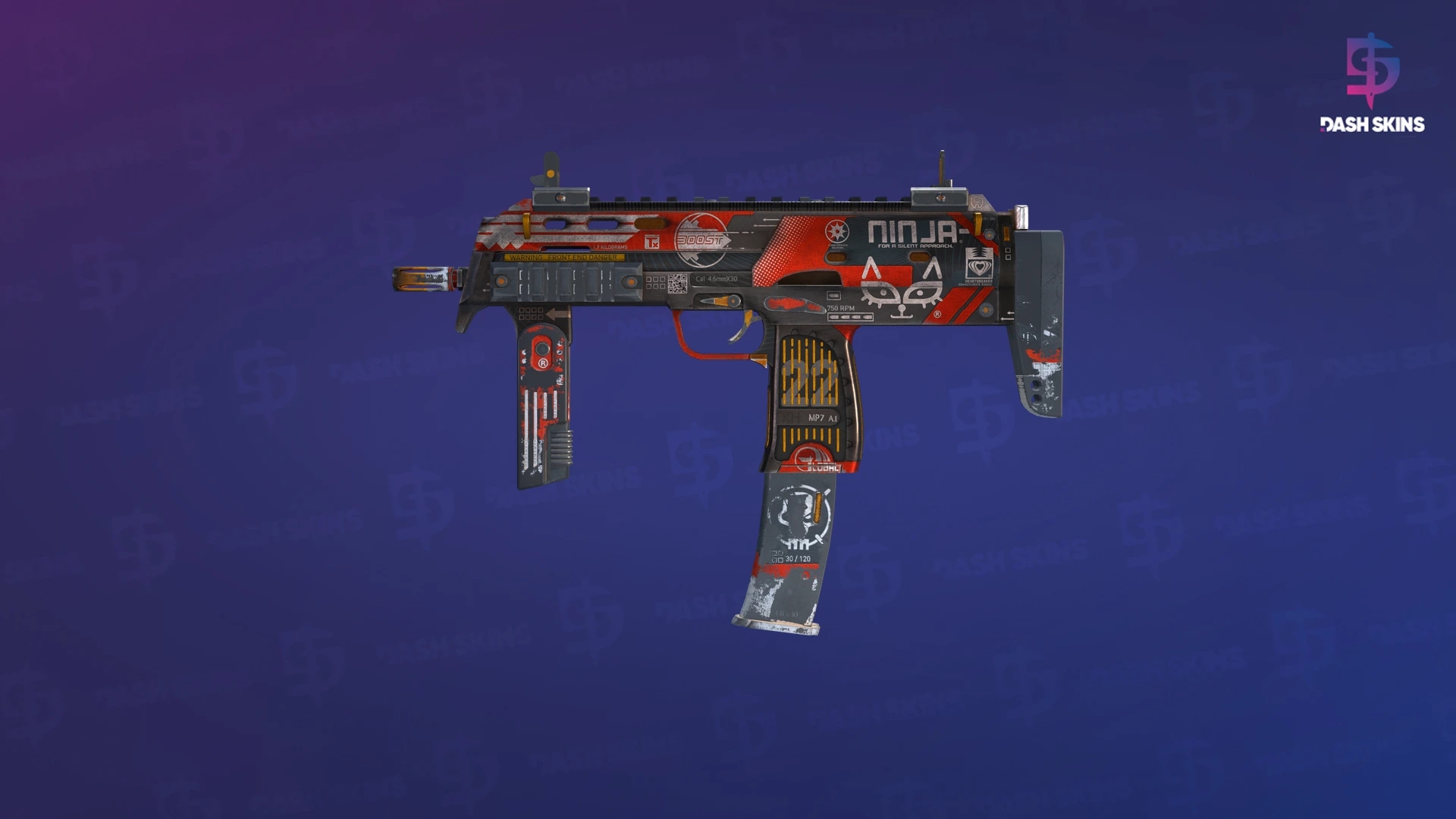 MP7 | Bloodsport (Battle-Scarred) Screenshot Playside