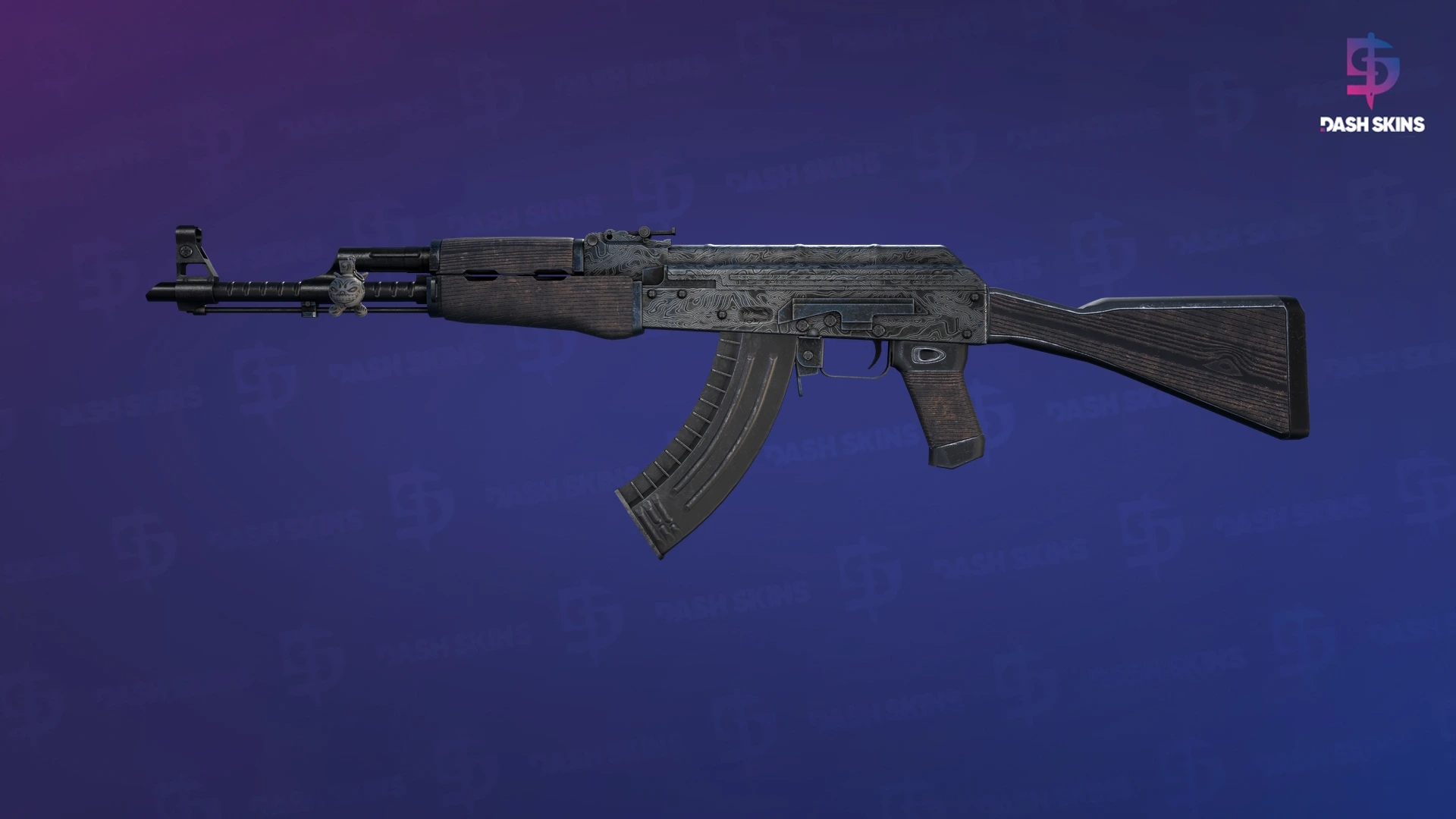 AK-47 | Steel Delta (Minimal Wear) Screenshot Playside