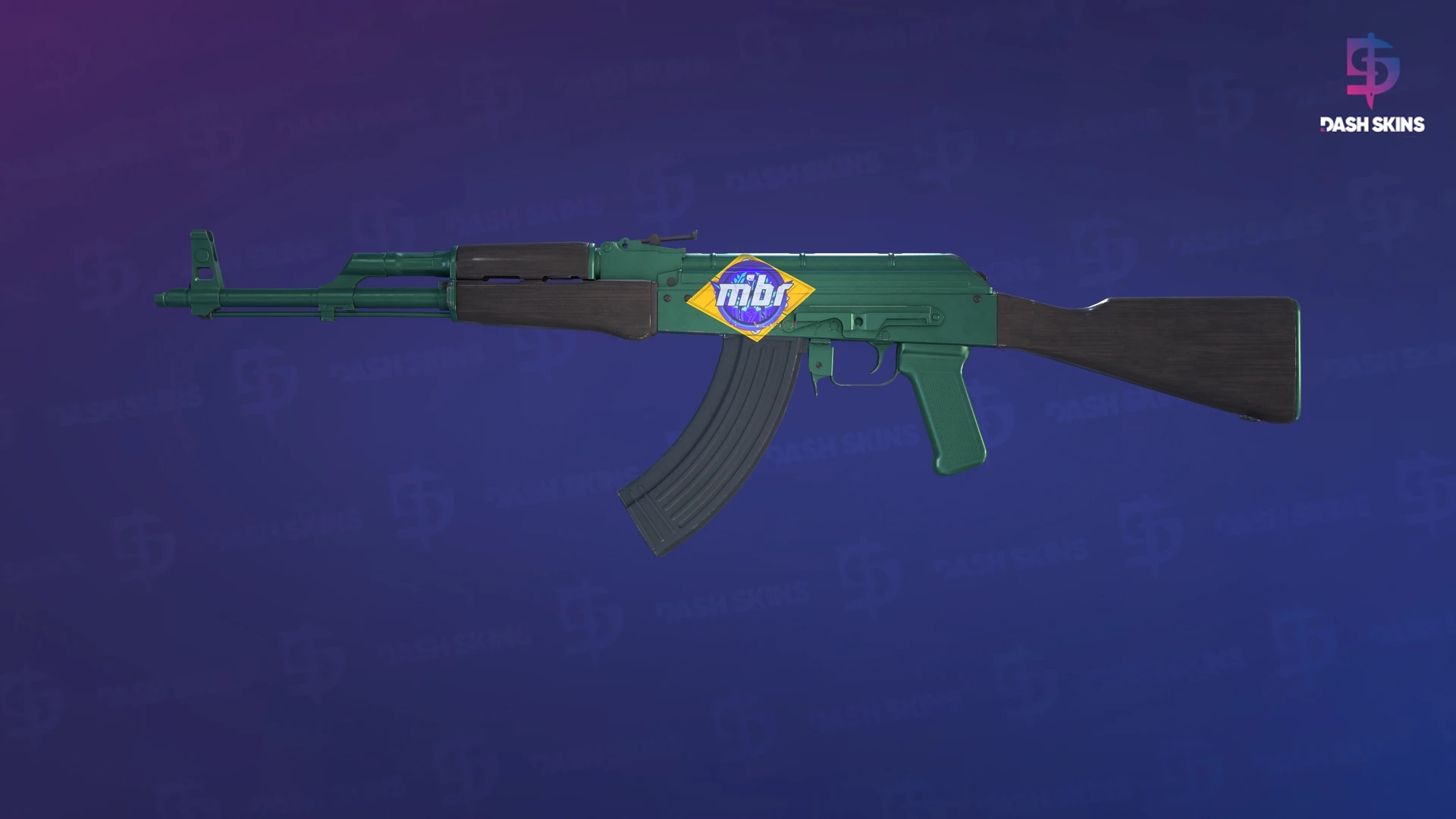 AK-47 | Wintergreen (Minimal Wear) Screenshot Playside