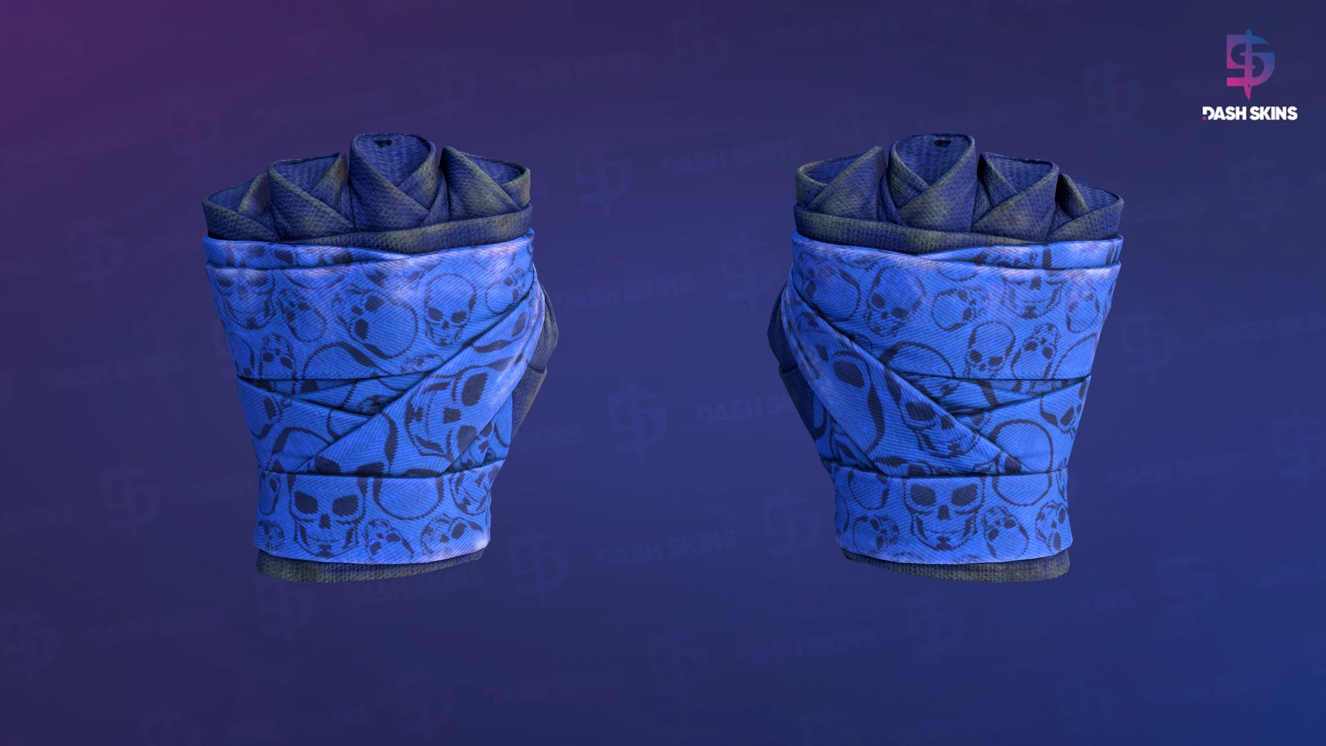 ★ Hand Wraps | Cobalt Skulls (Battle-Scarred) Screenshot Playside