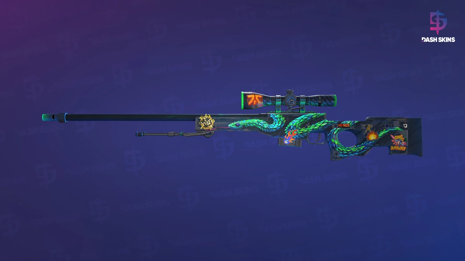 StatTrak™ AWP | Atheris (Well-Worn) Screenshot Playside