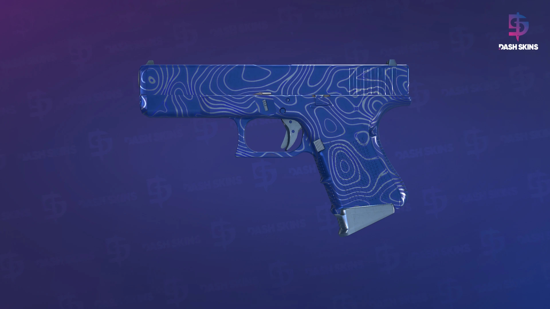 Glock-18 | Ocean Topo (Factory New) Screenshot Playside