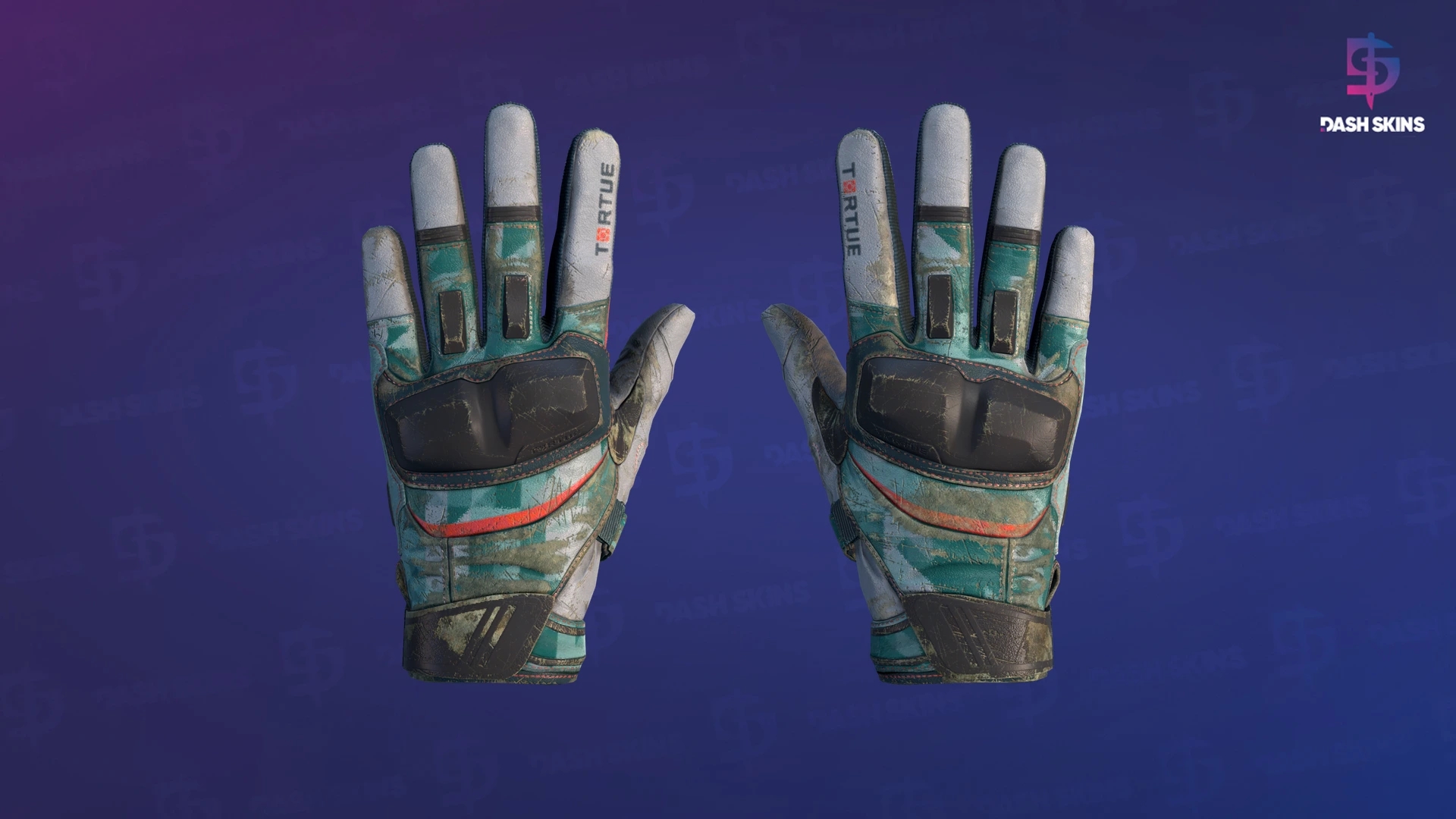 ★ Moto Gloves | Spearmint (Battle-Scarred) Screenshot Playside