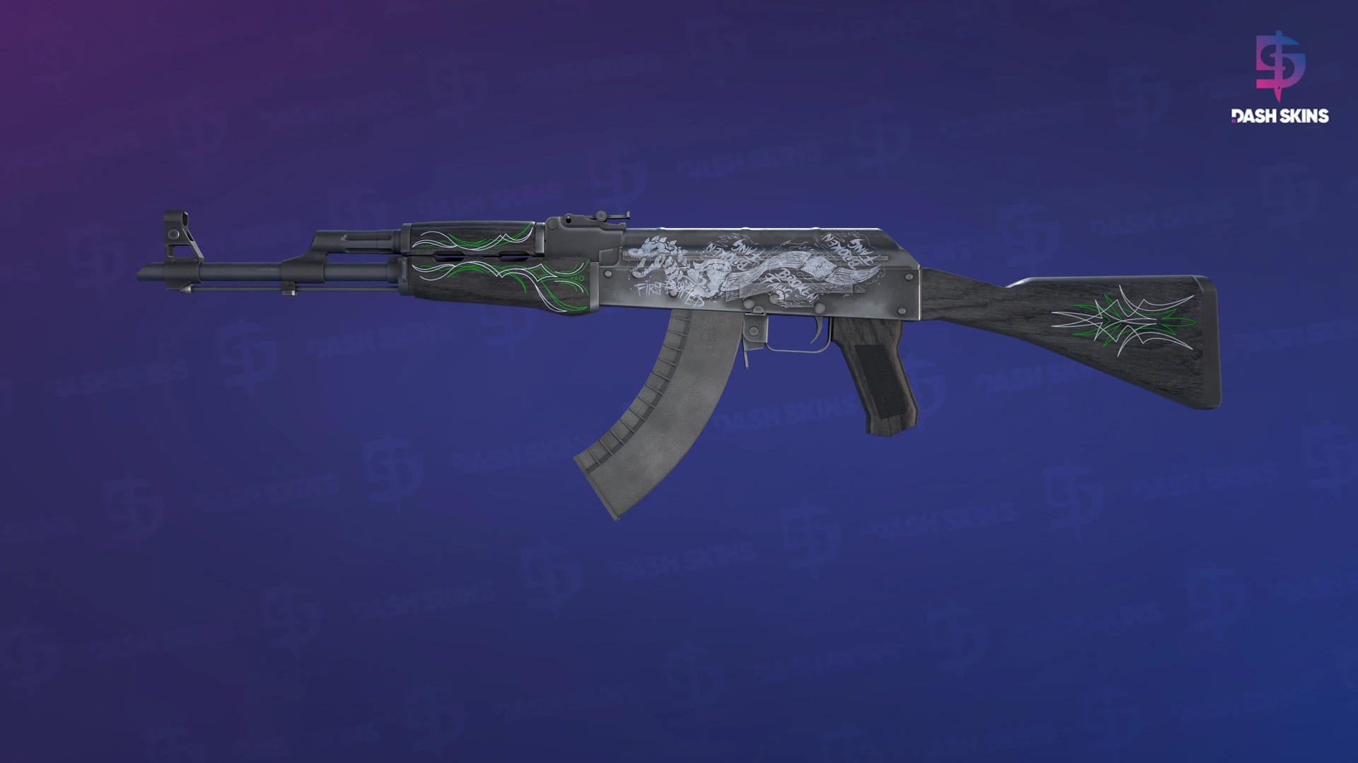 AK-47 | Emerald Pinstripe (Factory New) Screenshot Playside