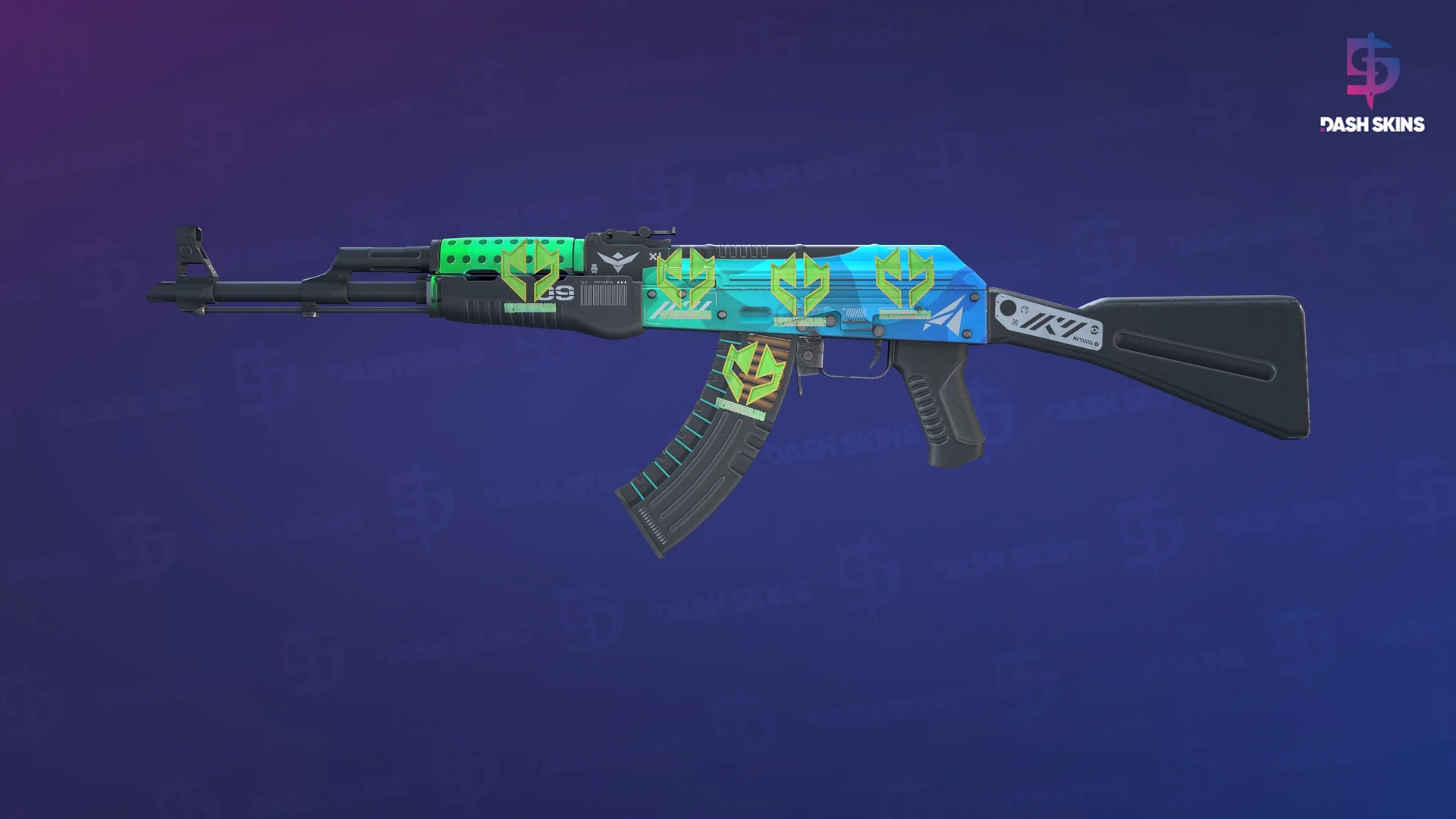 AK-47 | Ice Coaled (Minimal Wear) Screenshot Playside