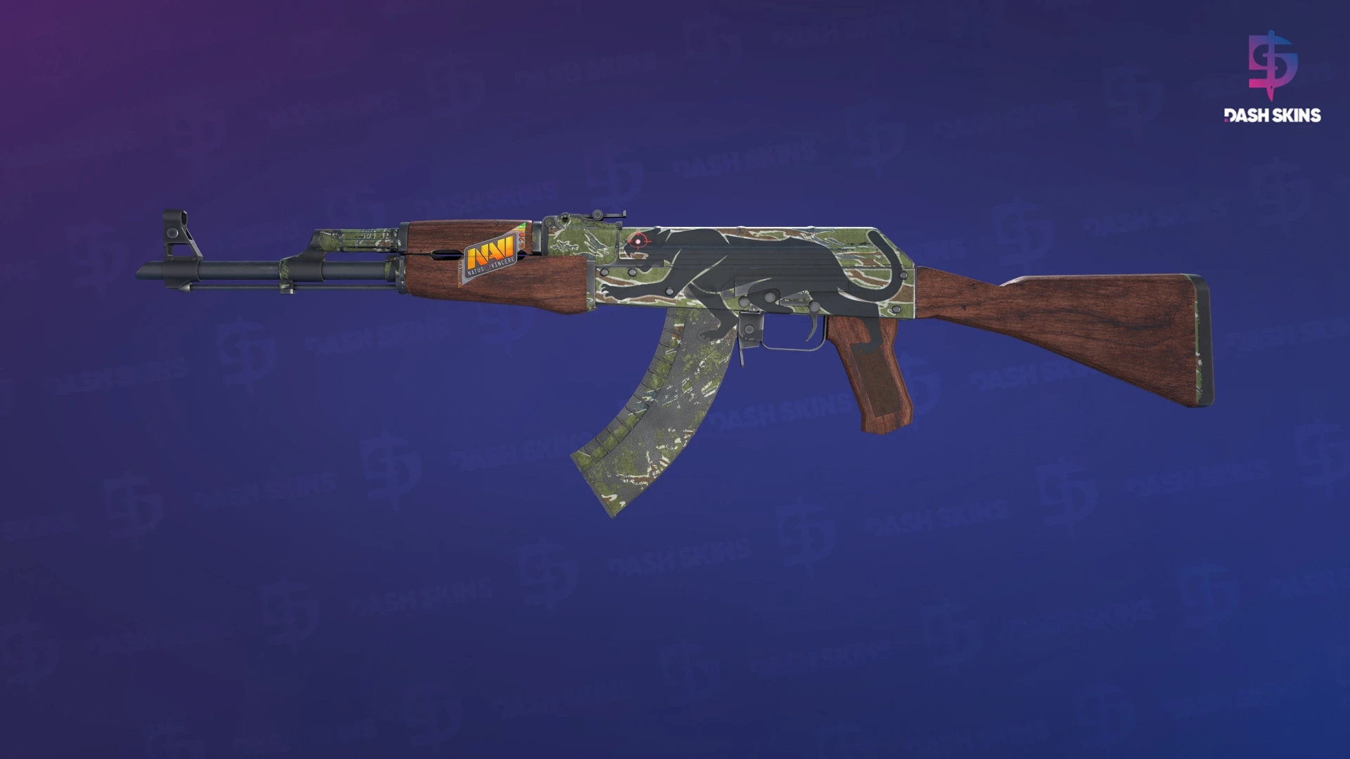 AK-47 | Jaguar (Battle-Scarred) Screenshot Playside