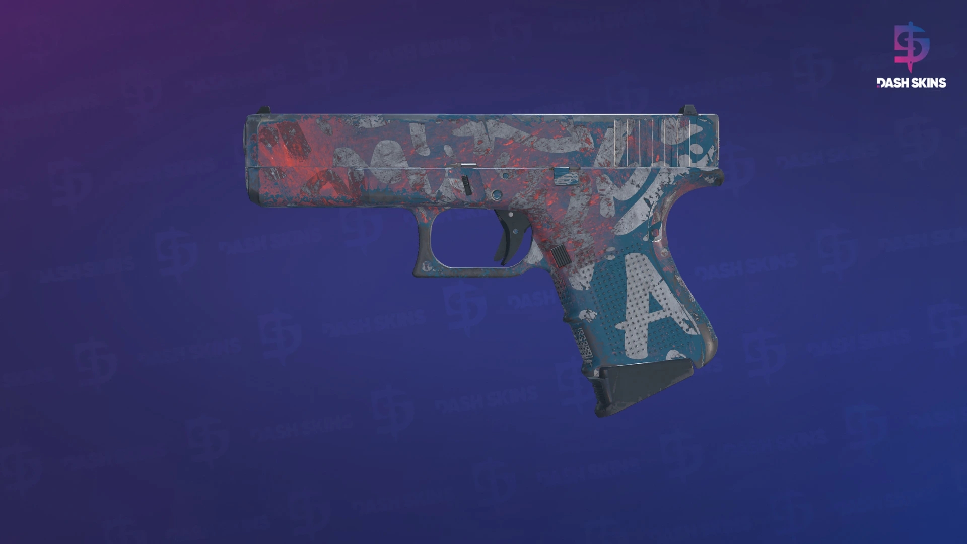 Glock-18 | Teal Graf (Field-Tested) Screenshot Playside