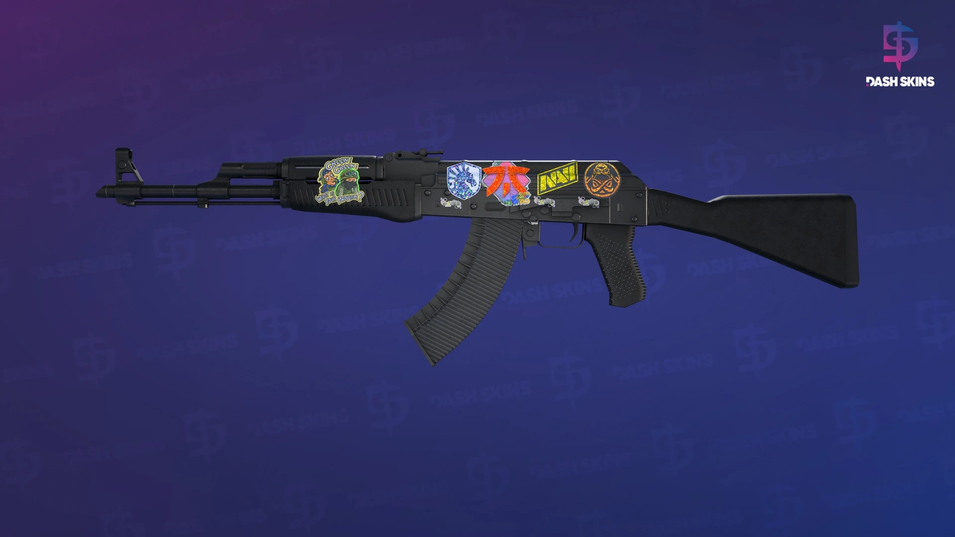 AK-47 | Slate (Well-Worn) Screenshot Playside