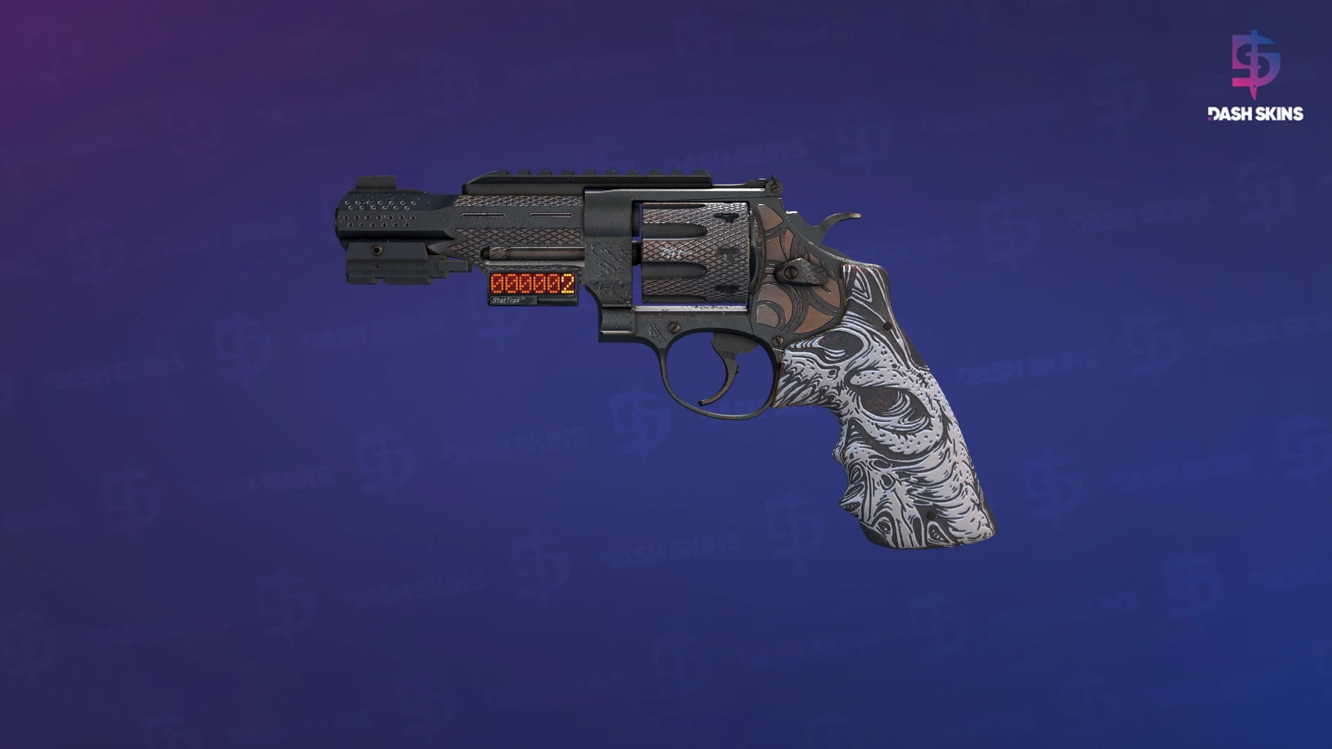 StatTrak™ R8 Revolver | Bone Forged (Factory New) Screenshot Playside