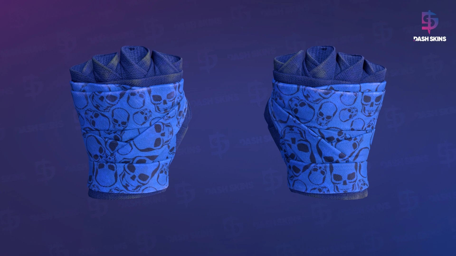 ★ Hand Wraps | Cobalt Skulls (Field-Tested) Screenshot Playside
