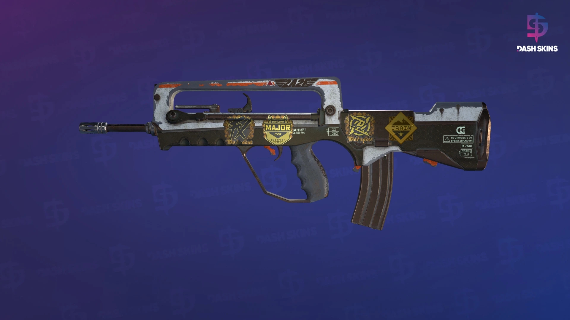 Souvenir FAMAS | 2A2F (Battle-Scarred) Screenshot Playside