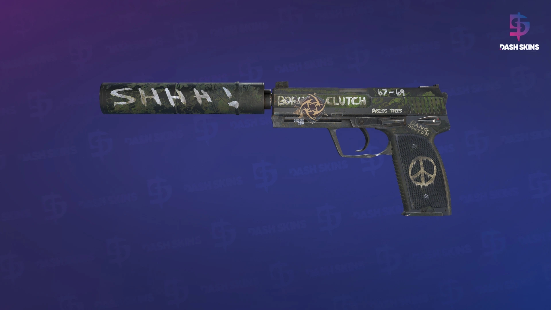 USP-S | Flashback (Well-Worn) Screenshot Playside