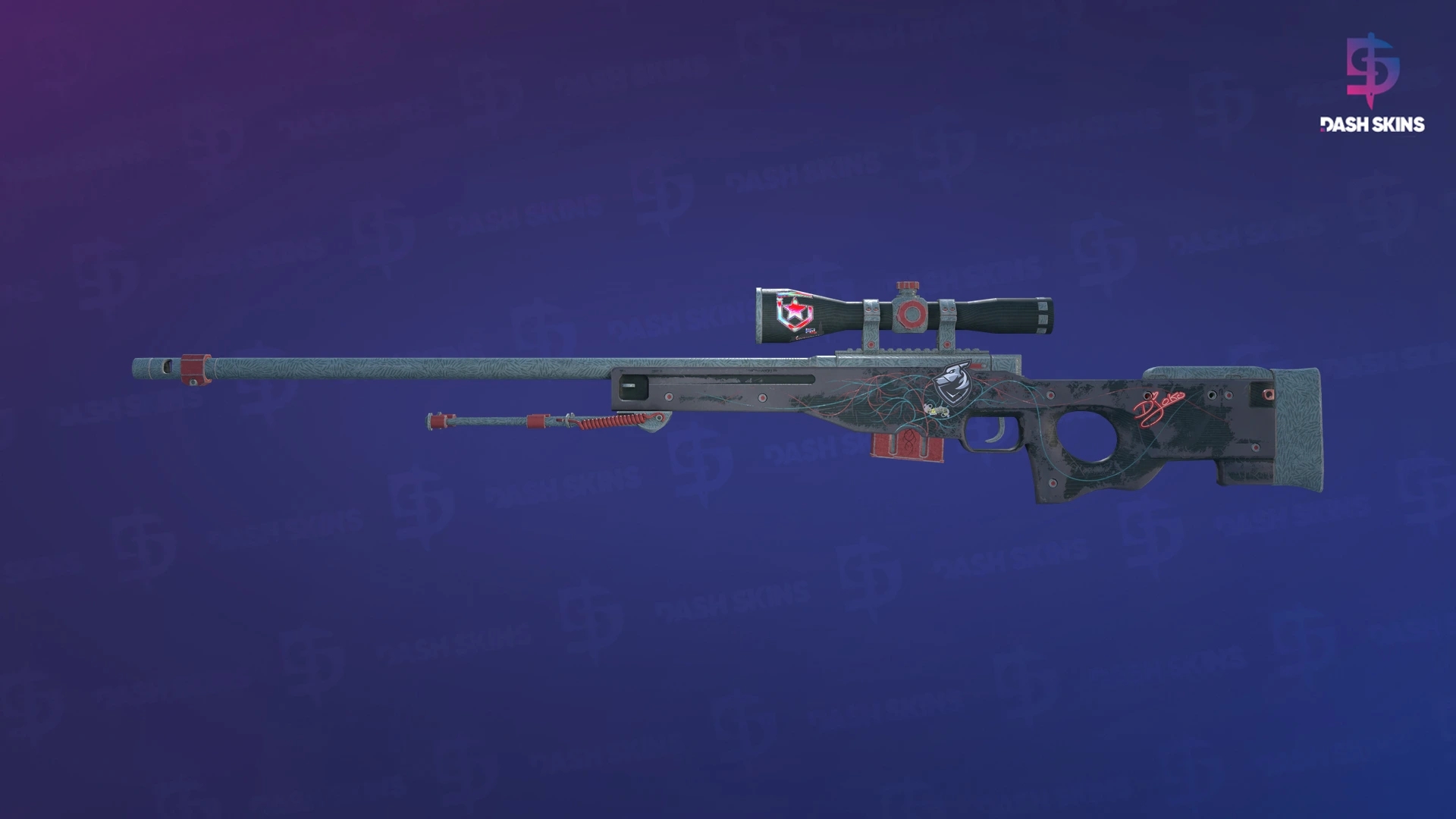 AWP | Capillary (Battle-Scarred) Screenshot Playside