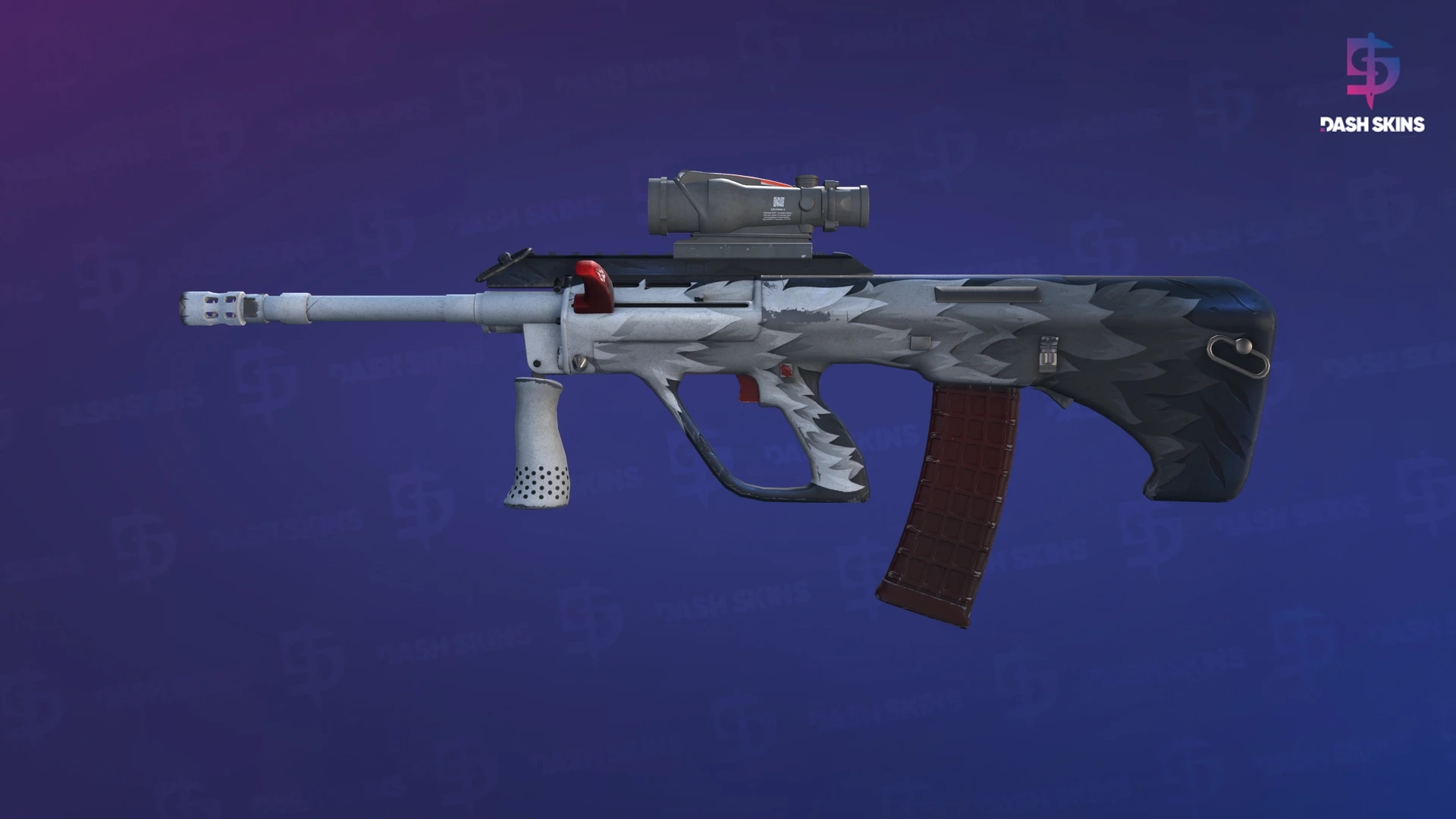 AUG | Arctic Wolf (Well-Worn) Screenshot Playside