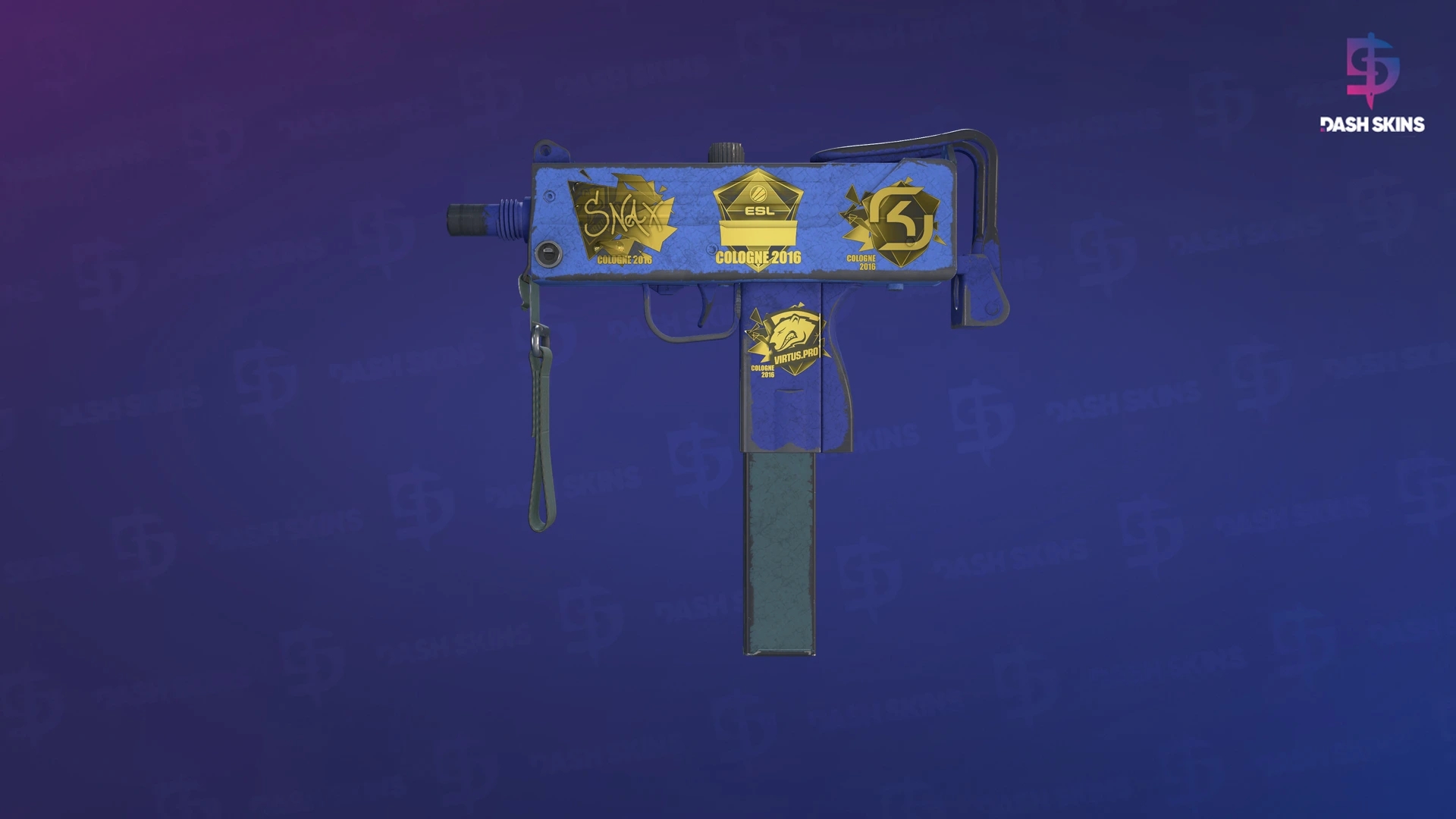 Souvenir MAC-10 | Indigo (Battle-Scarred) Screenshot Playside
