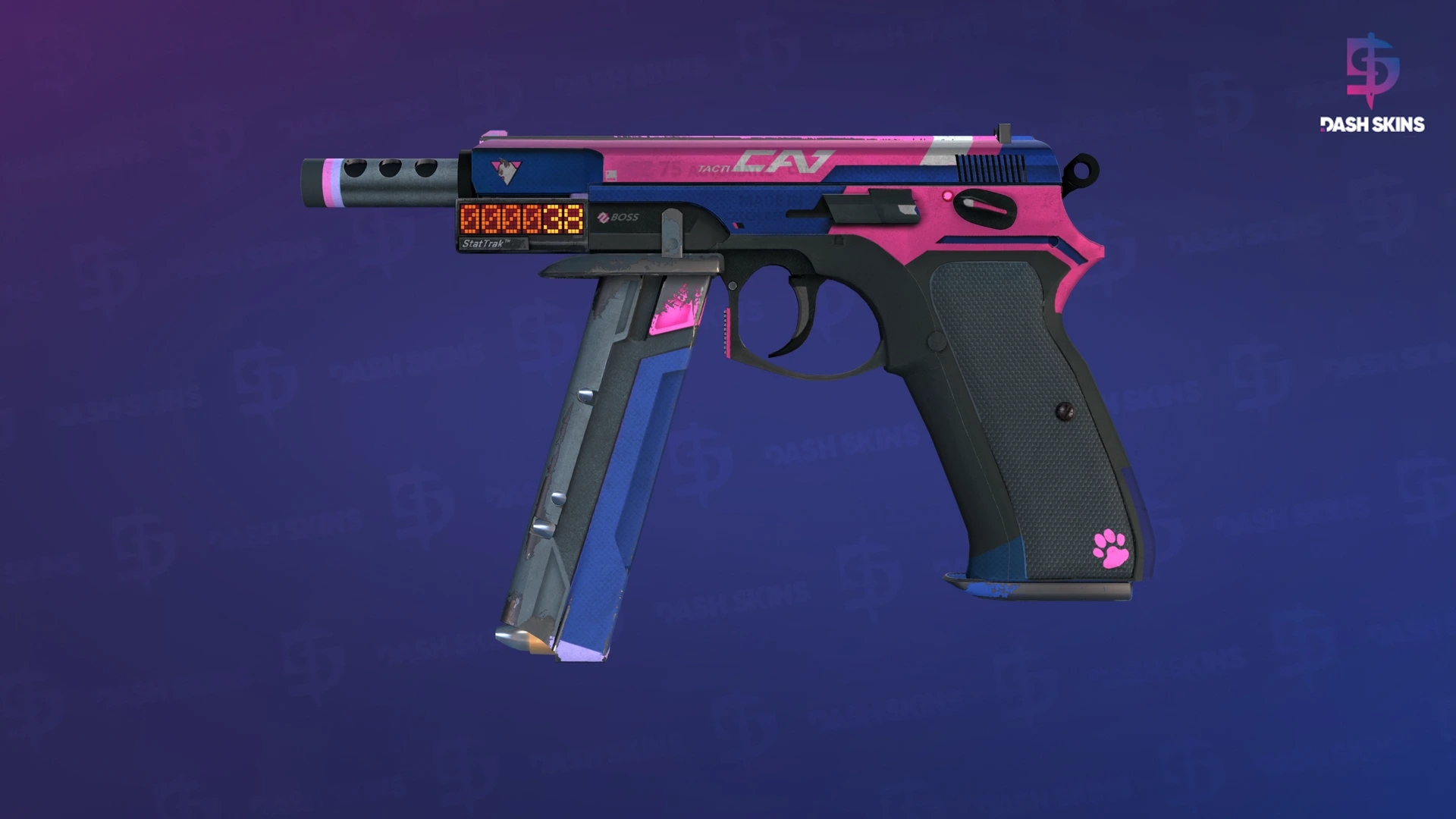 StatTrak™ CZ75-Auto | Tacticat (Field-Tested) Screenshot Playside