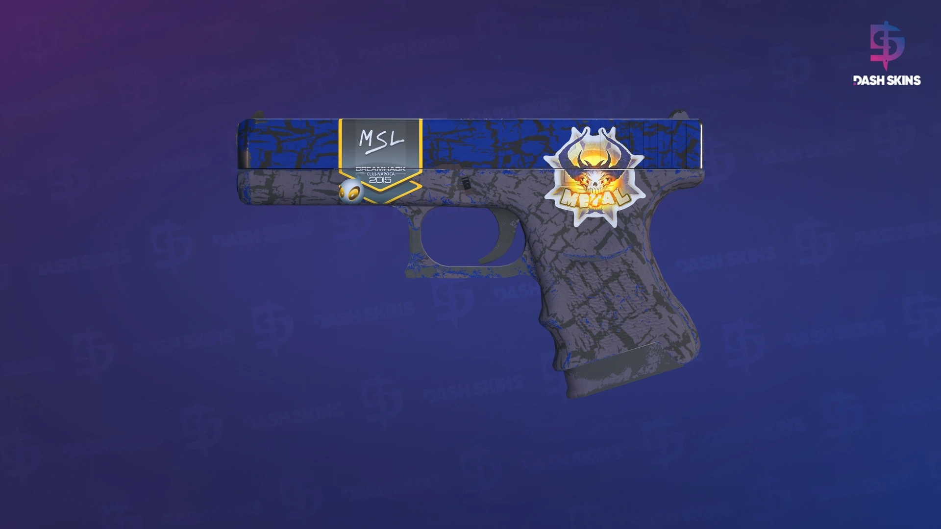 Glock-18 | Blue Fissure (Field-Tested) Screenshot Playside