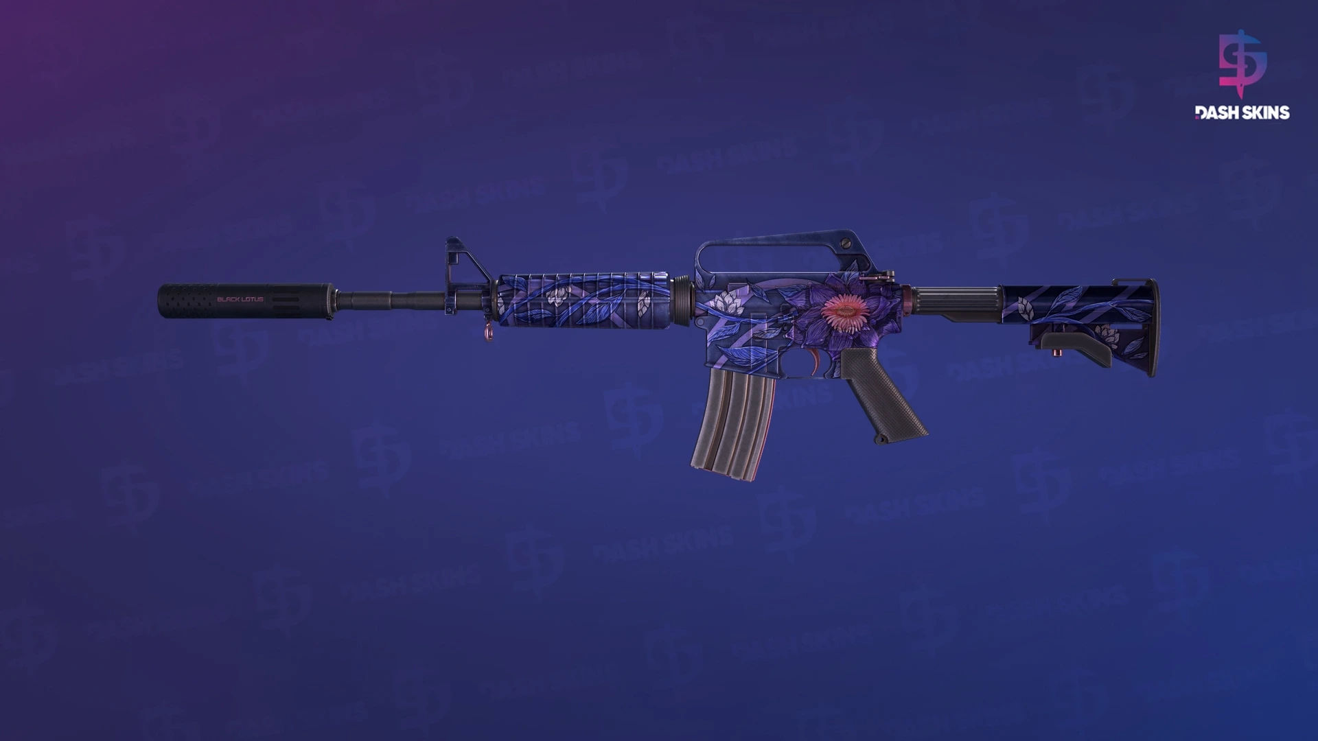 M4A1-S | Black Lotus (Well-Worn) Screenshot Playside