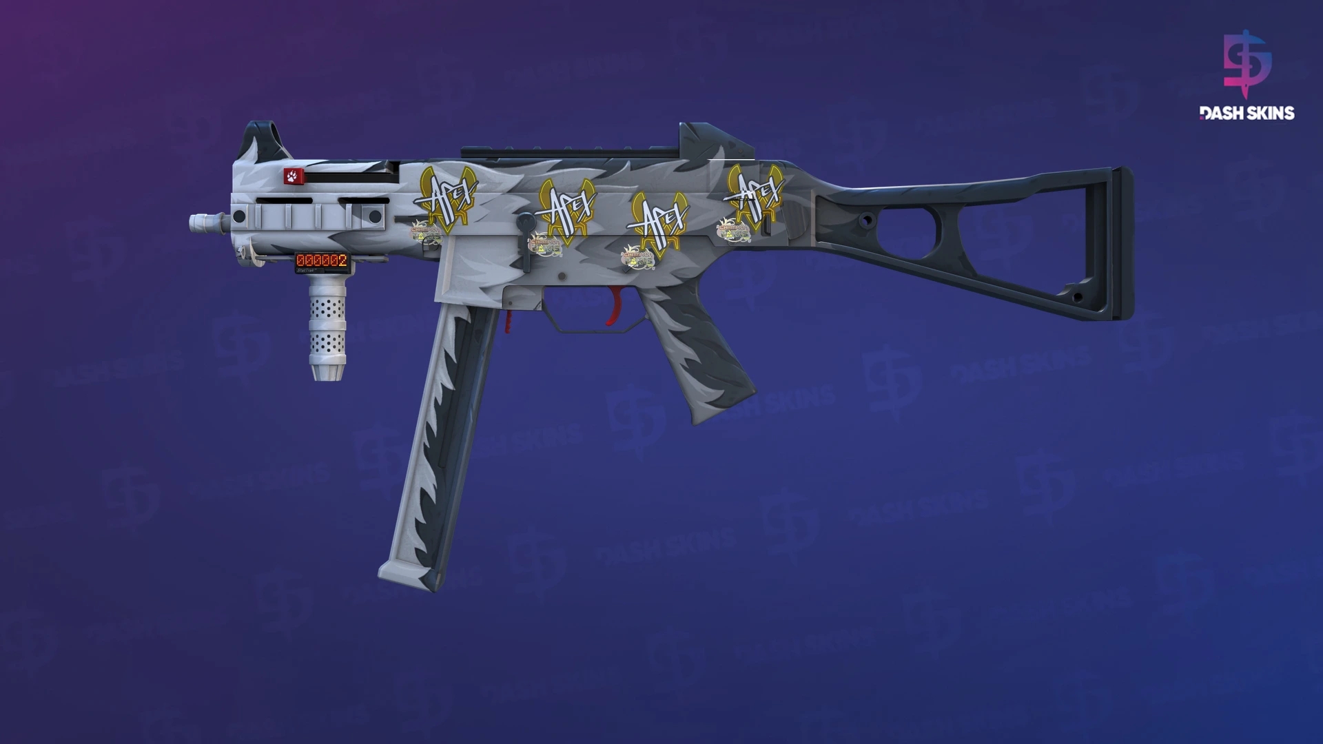 StatTrak™ UMP-45 | Arctic Wolf (Minimal Wear) Screenshot Playside