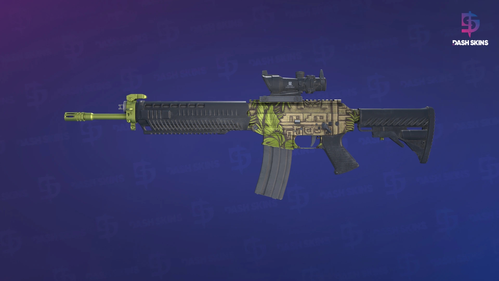 SG 553 | Lush Ruins (Minimal Wear) Screenshot Playside